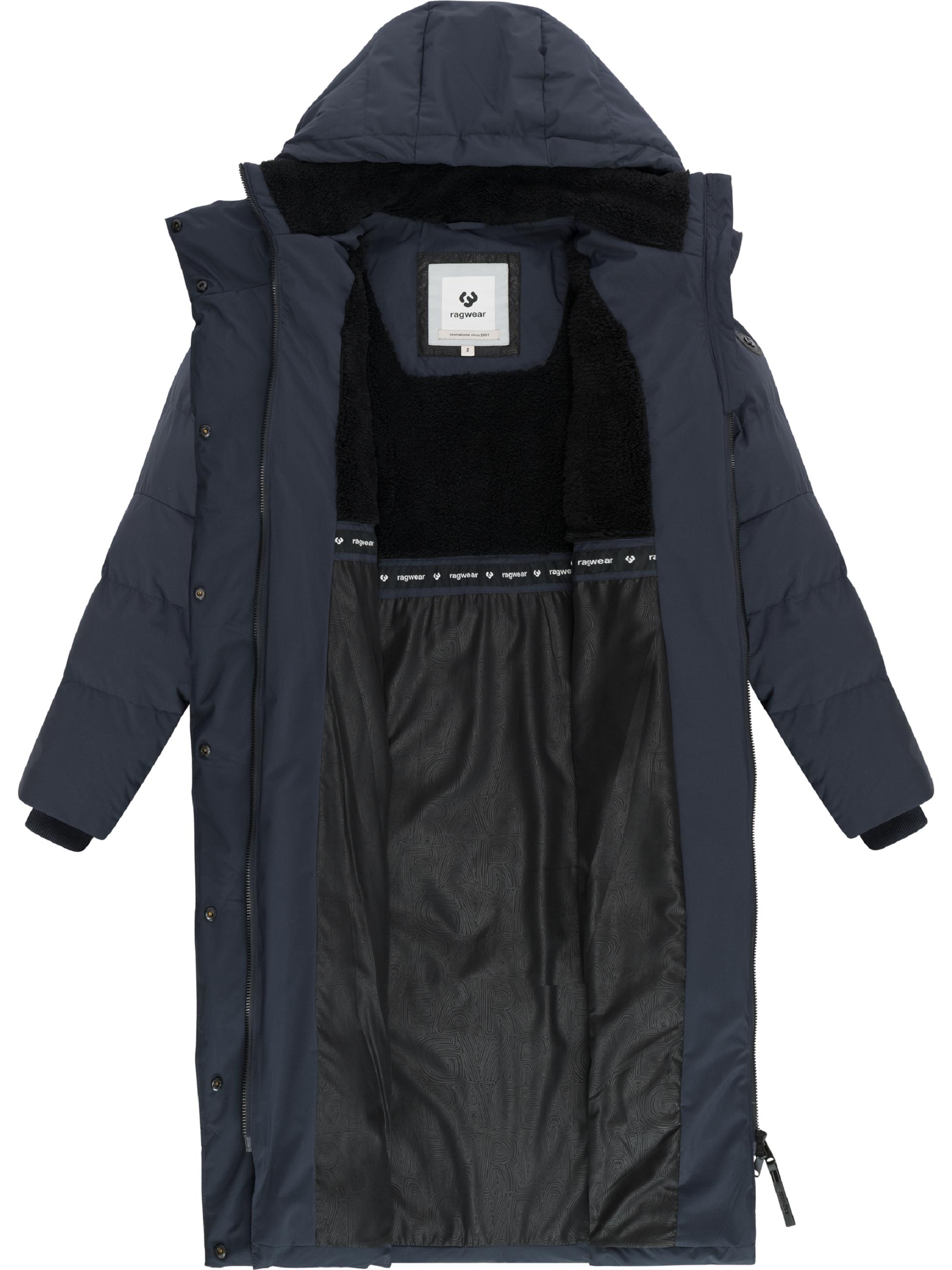 Wasserdichter Steppmantel "Pavla Long Soft YOUMODO" Navy
