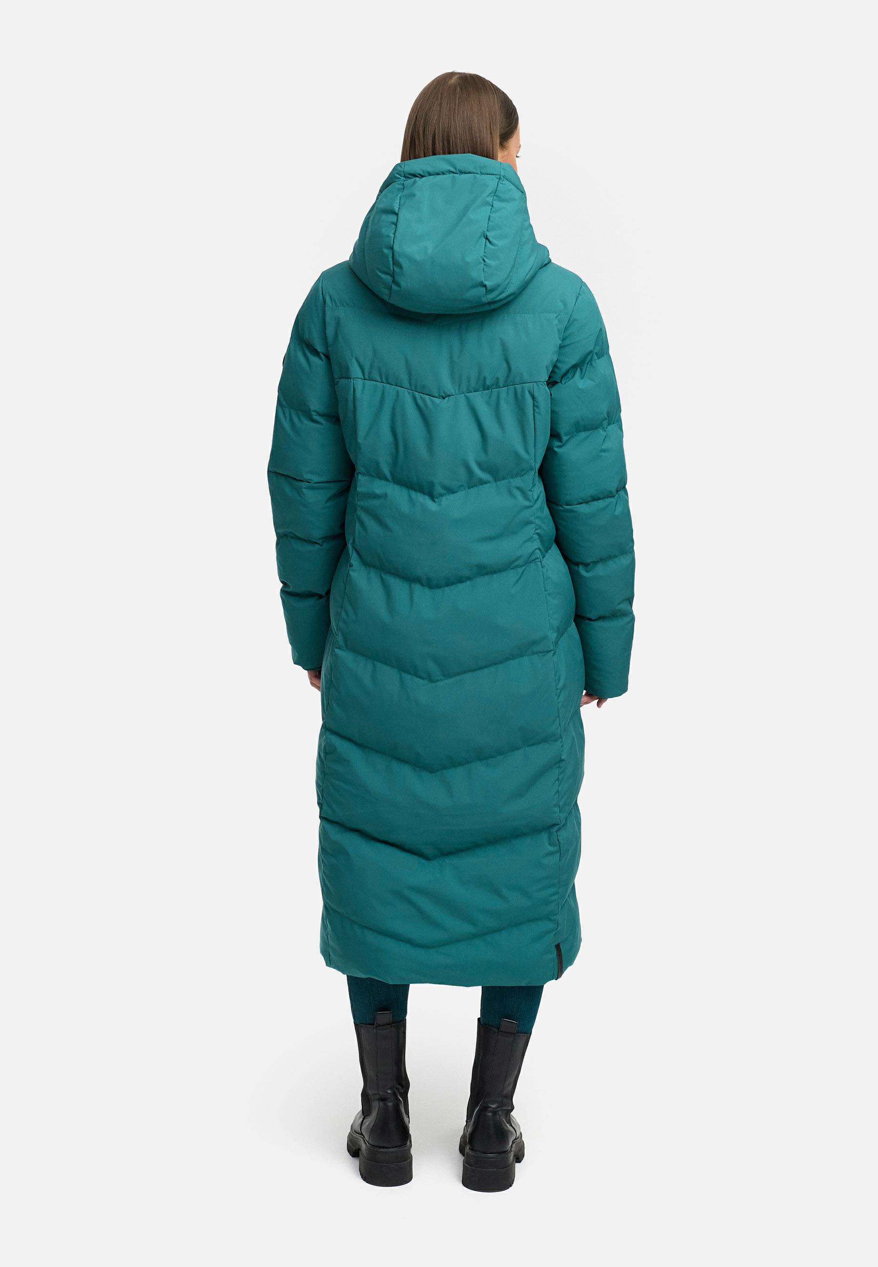 Wasserdichter Steppmantel "Pavla Long Soft YOUMODO" Ocean Green