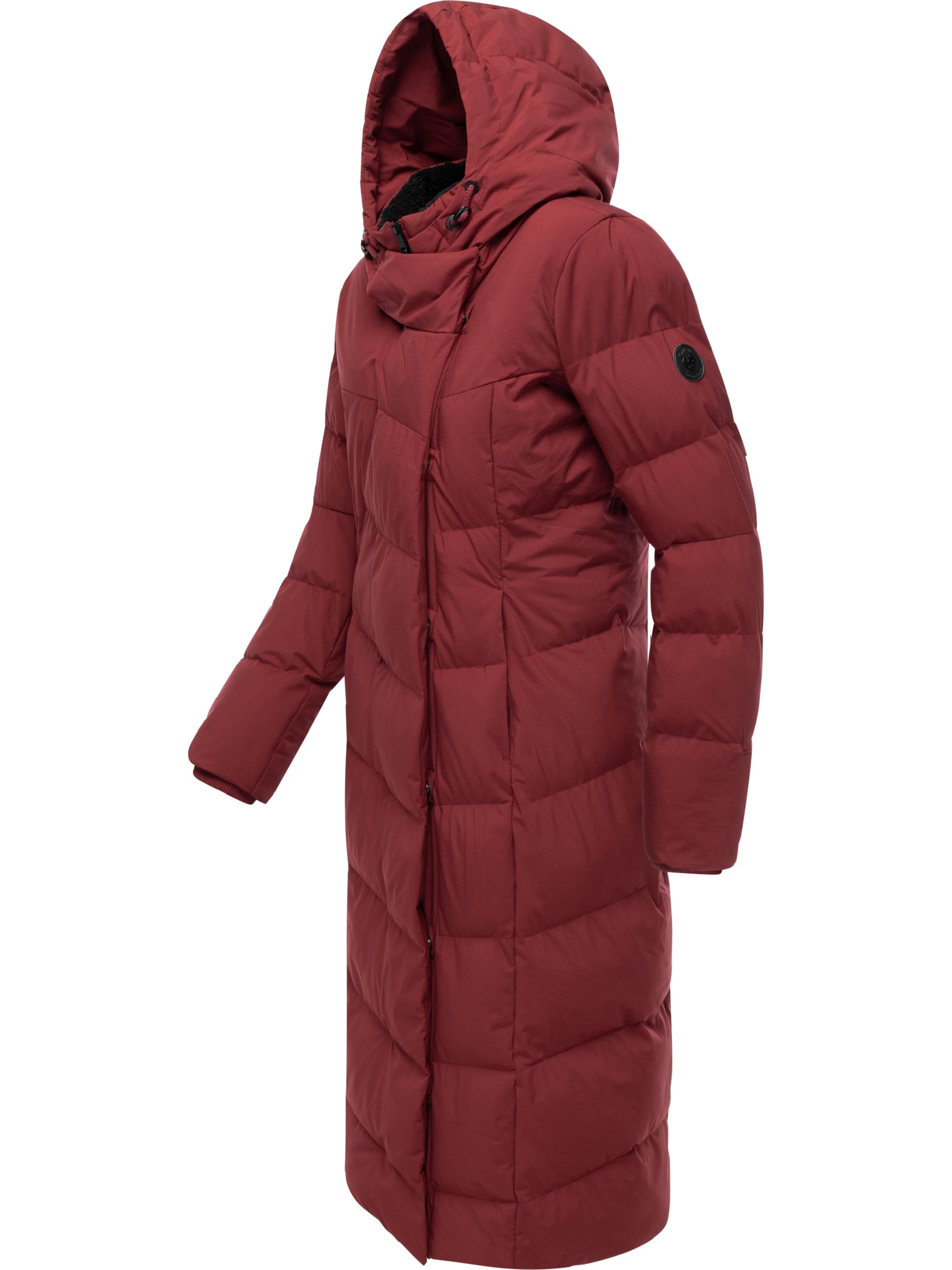 Wasserdichter Steppmantel "Pavla Long Soft YOUMODO" Wine Red