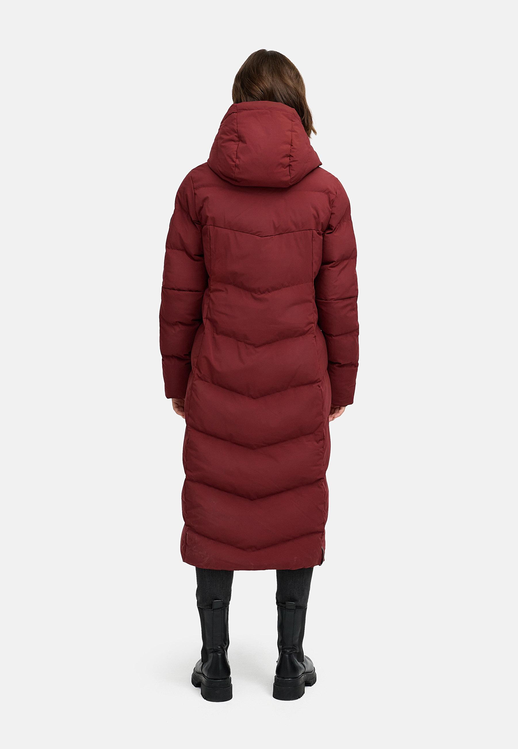 Wasserdichter Steppmantel "Pavla Long Soft YOUMODO" Wine Red