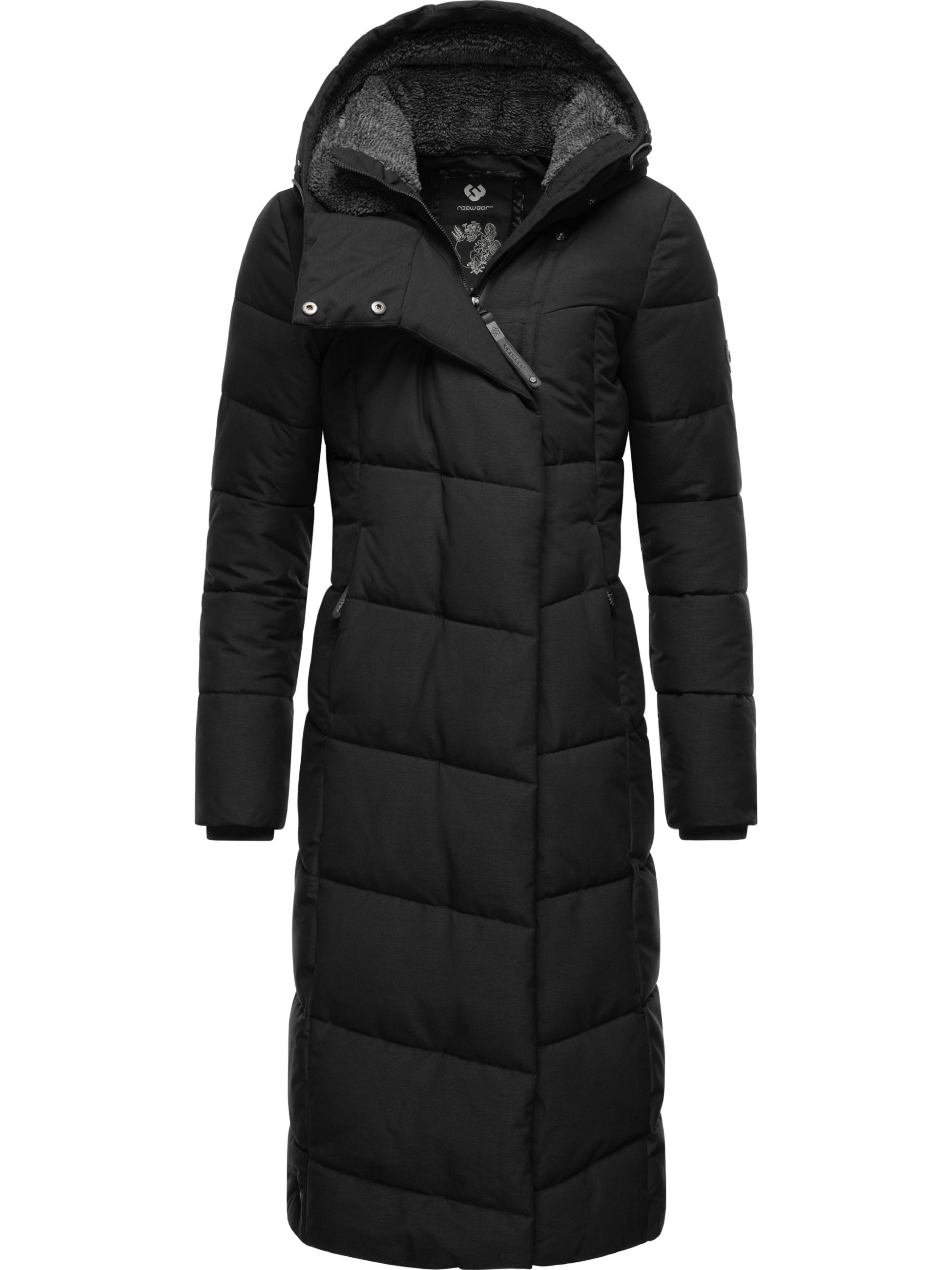 Langer Winter Steppmantel "Pavla Long" Black