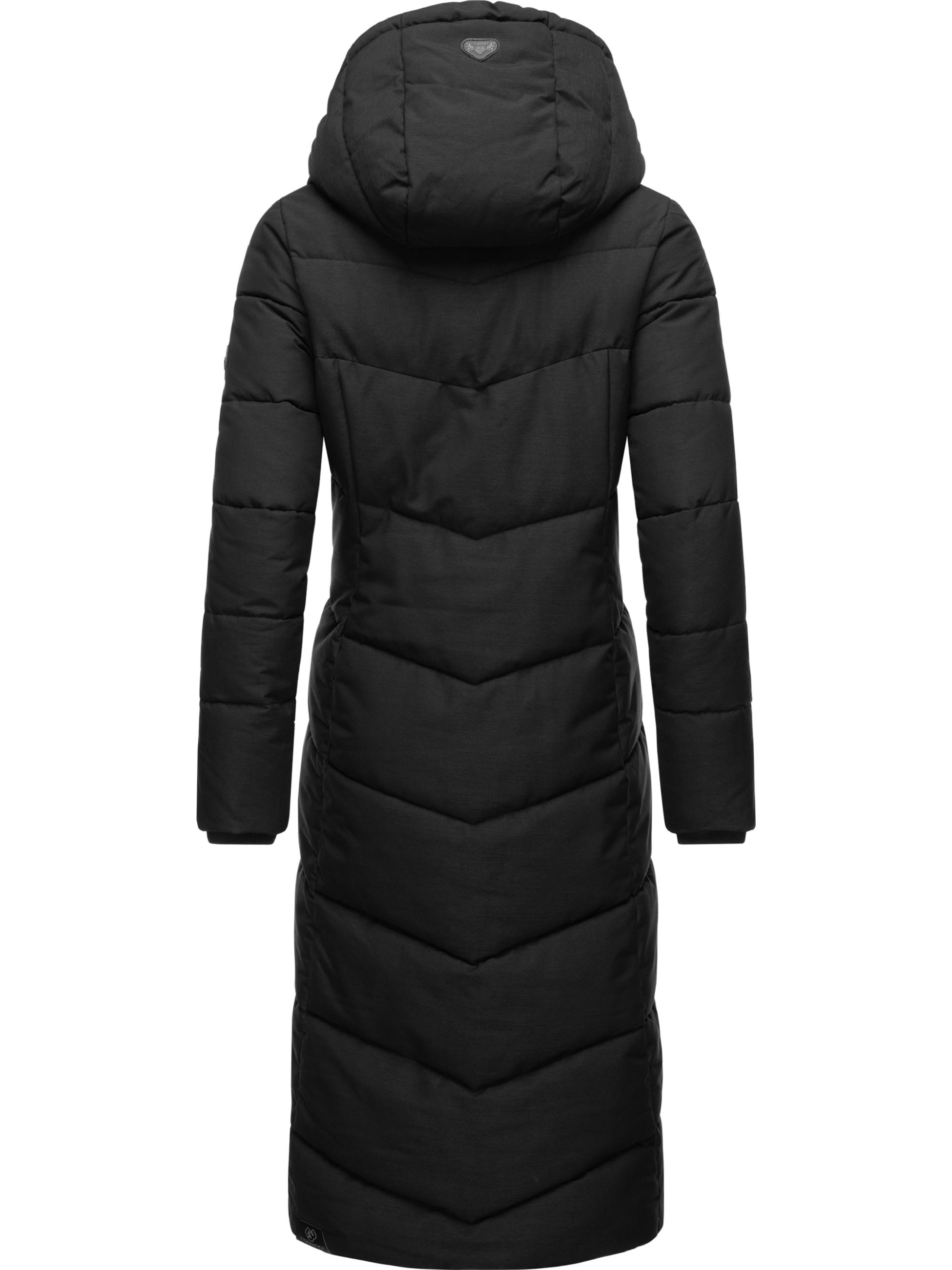 Langer Winter Steppmantel "Pavla Long" Black