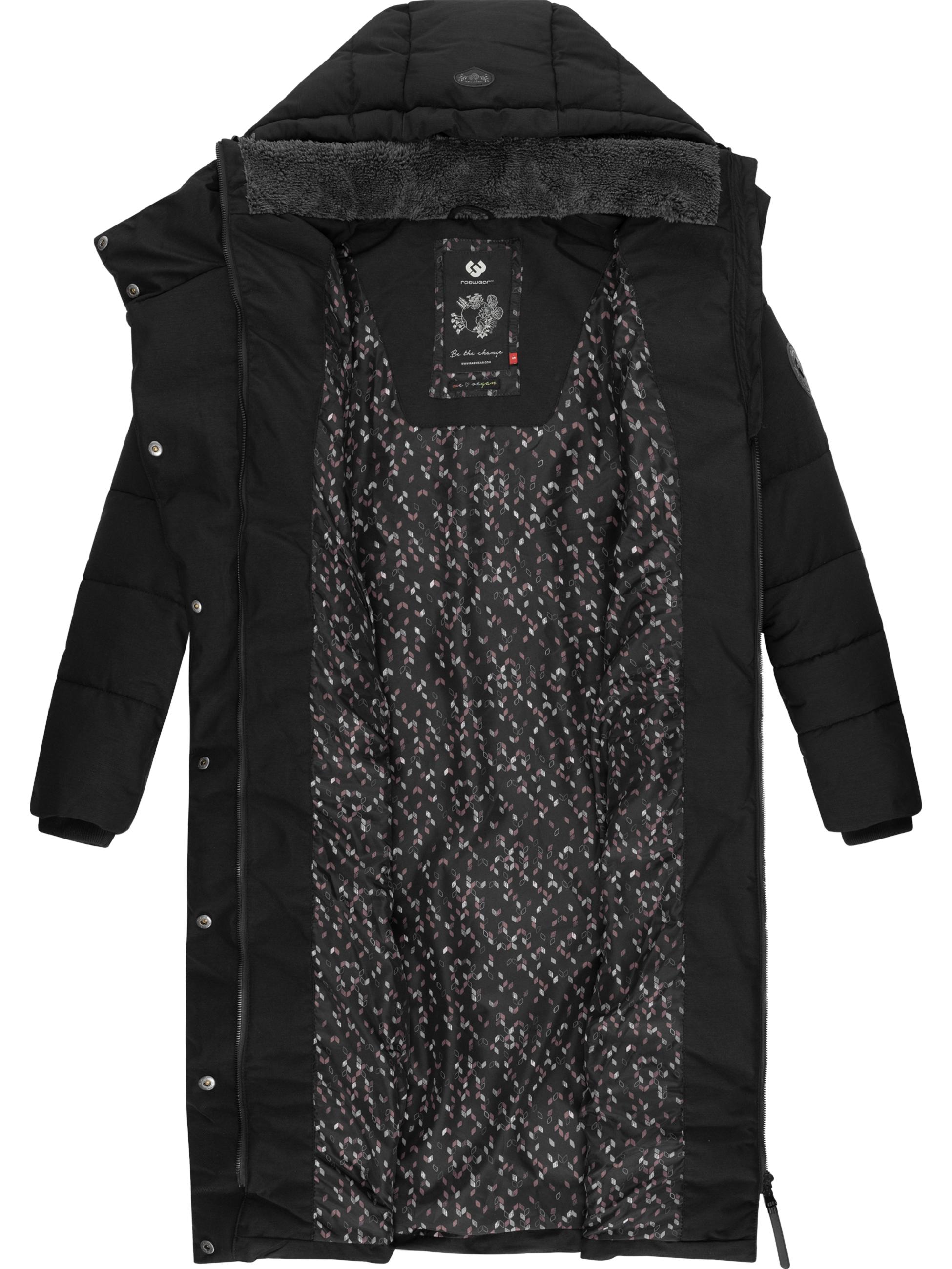 Langer Winter Steppmantel "Pavla Long" Black