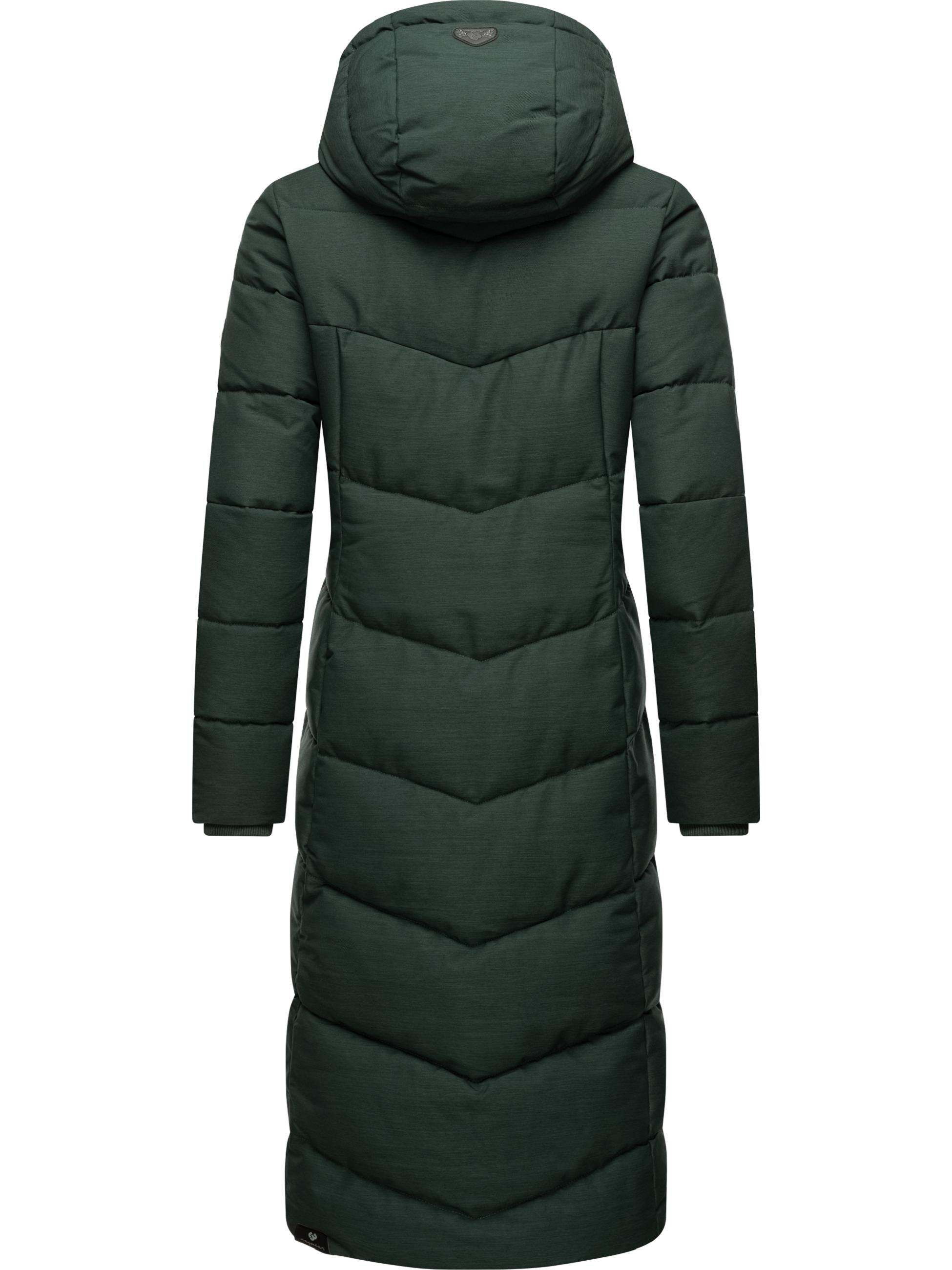 Langer Winter Steppmantel "Pavla Long" Dark Green23