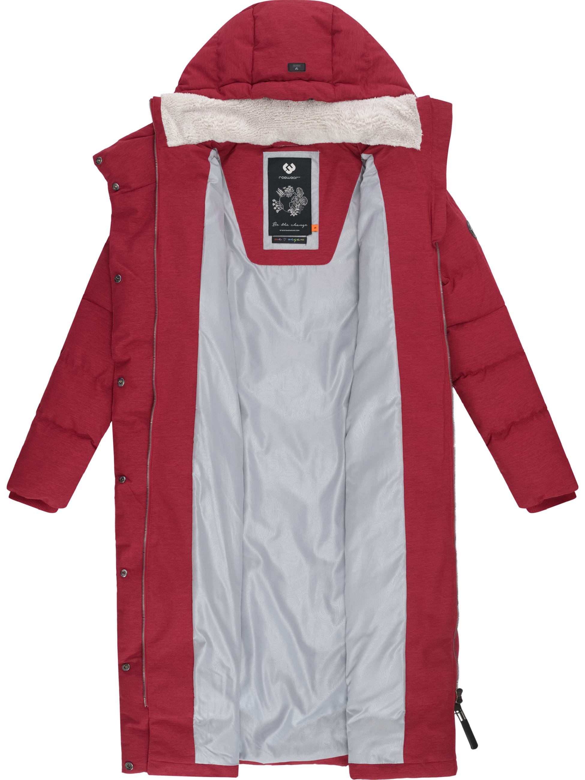 wasserdichter Winter Steppmantel "Pavla Long" Dark Red25