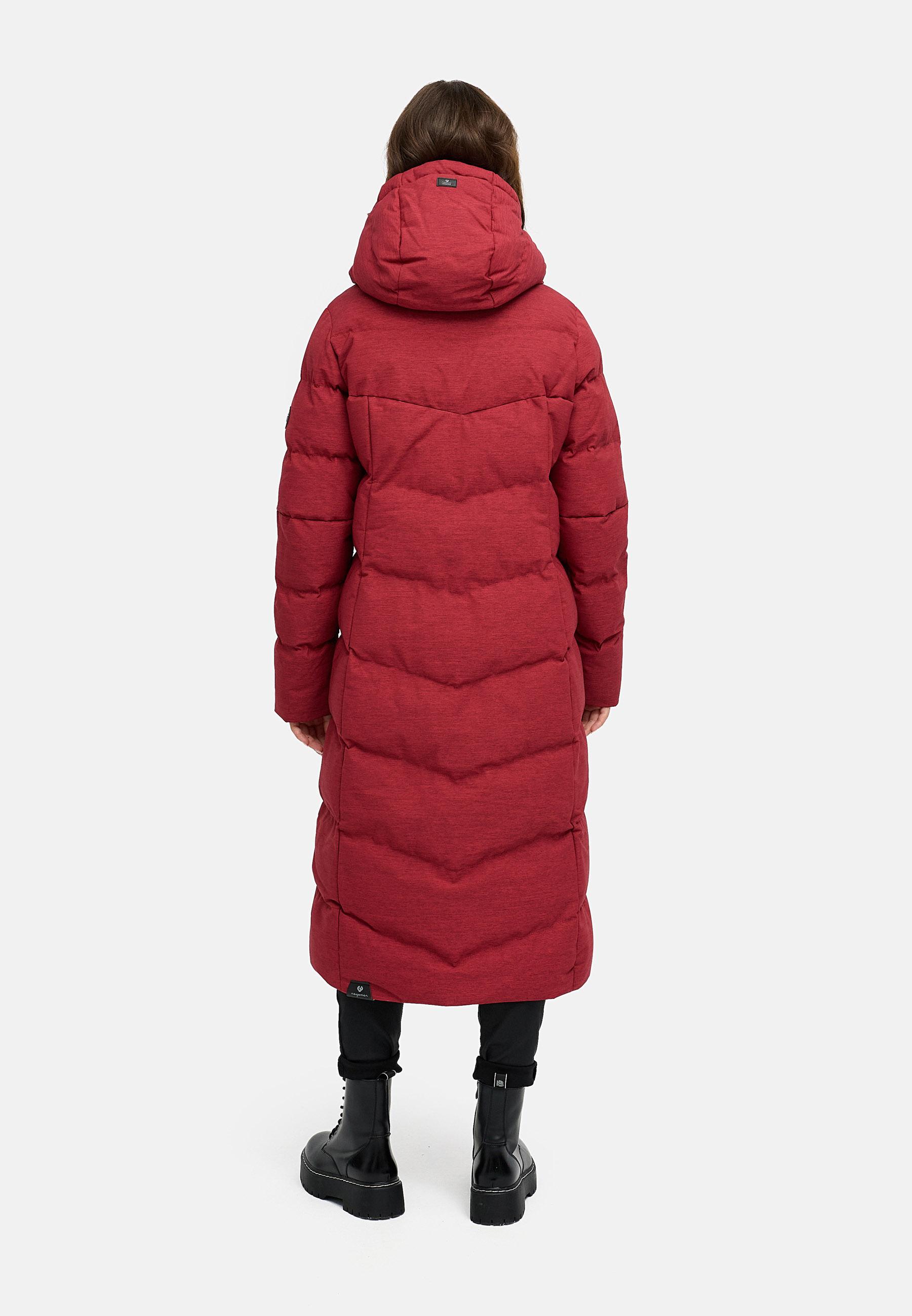 wasserdichter Winter Steppmantel "Pavla Long" Dark Red25