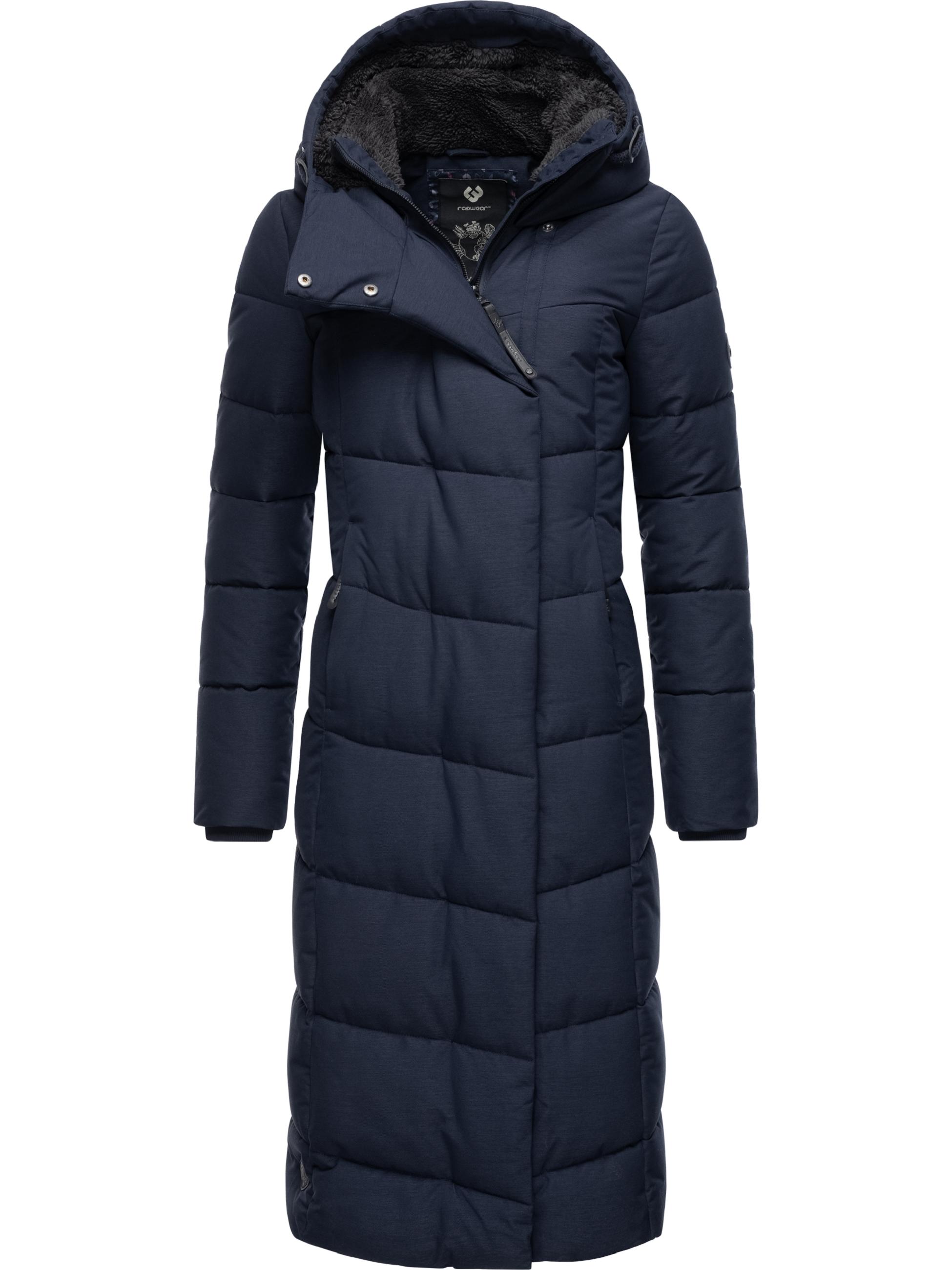 Langer Winter Steppmantel "Pavla Long" Navy