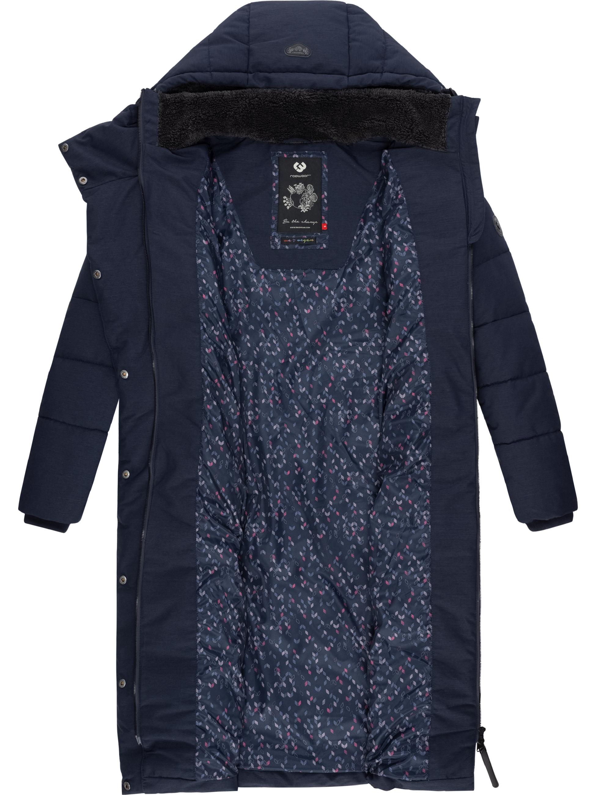 Langer Winter Steppmantel "Pavla Long" Navy