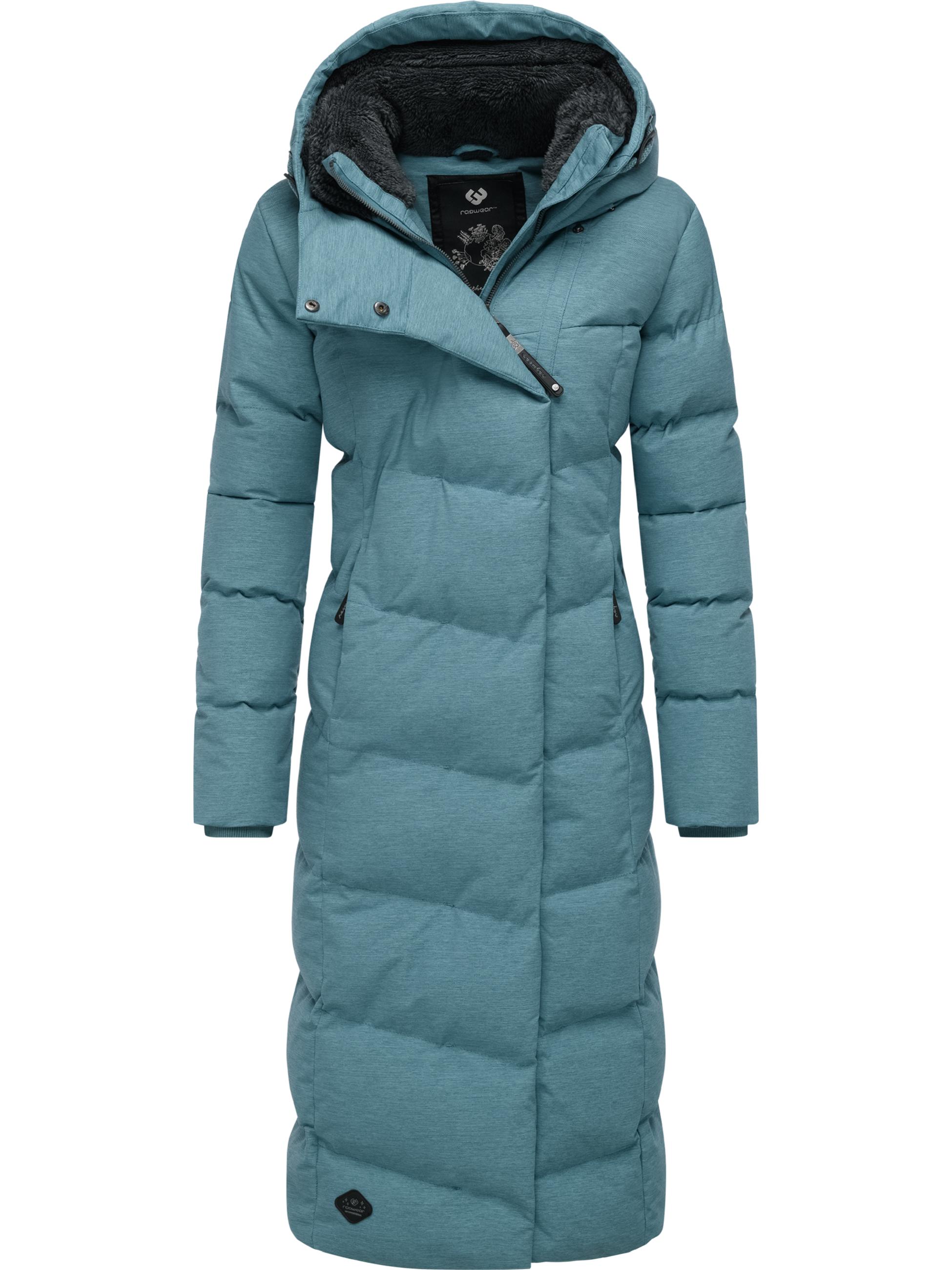 wasserdichter Winter Steppmantel "Pavla Long" Stone Blue25