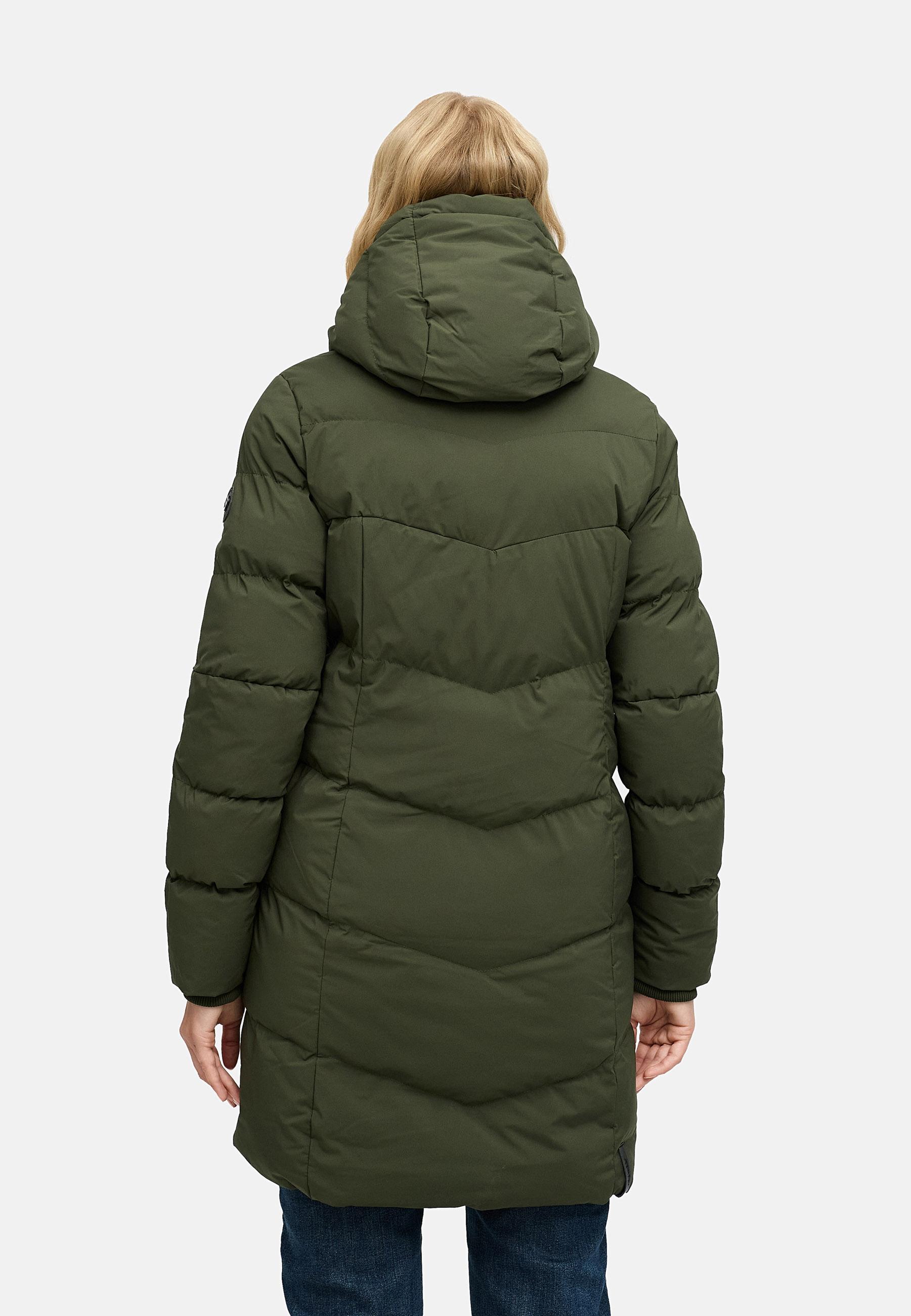 Wasserdichter Steppmantel "Pavla Soft YOUMODO" Dark Olive