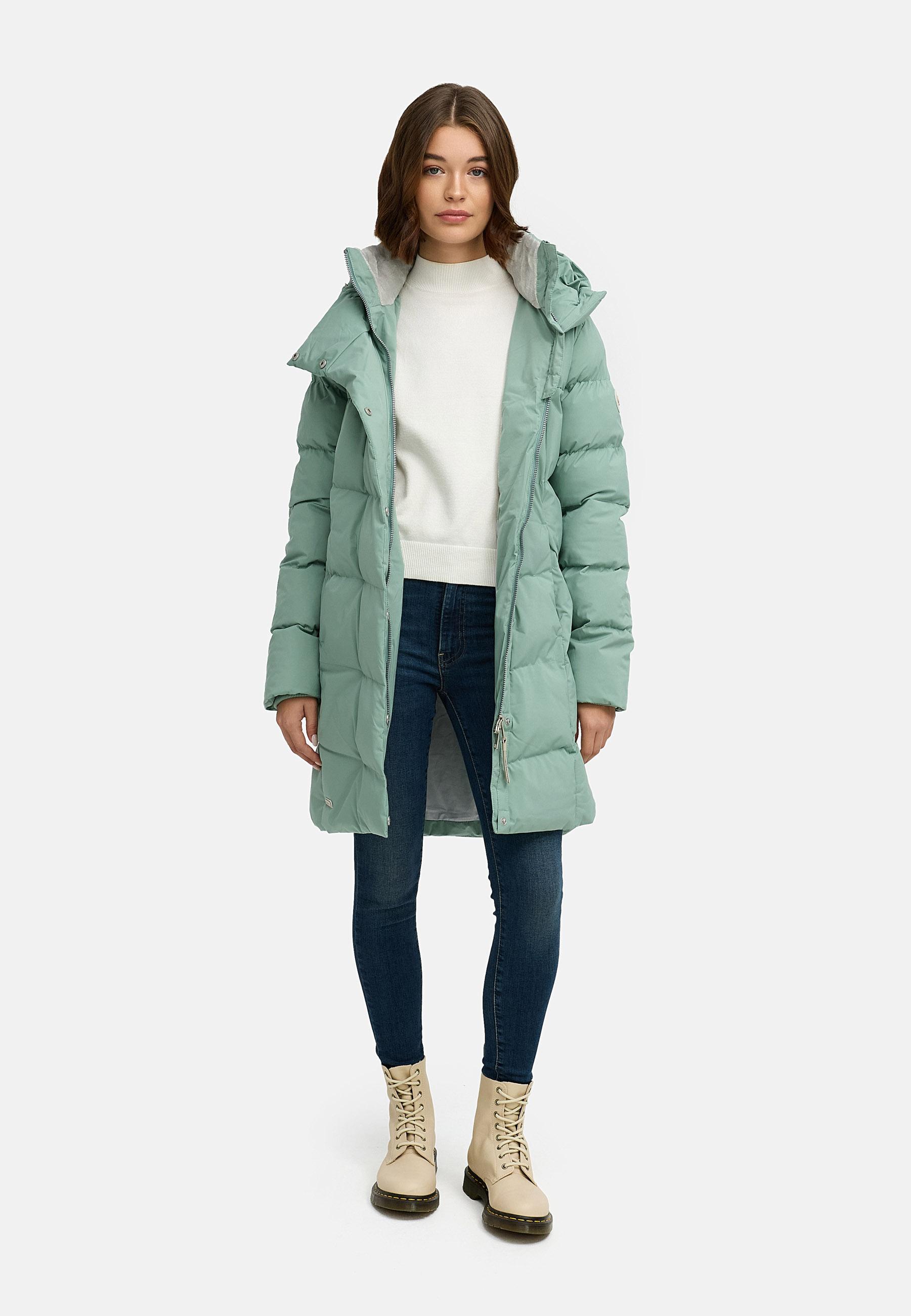 Wasserdichter Steppmantel "Pavla Soft YOUMODO" Dusty Green