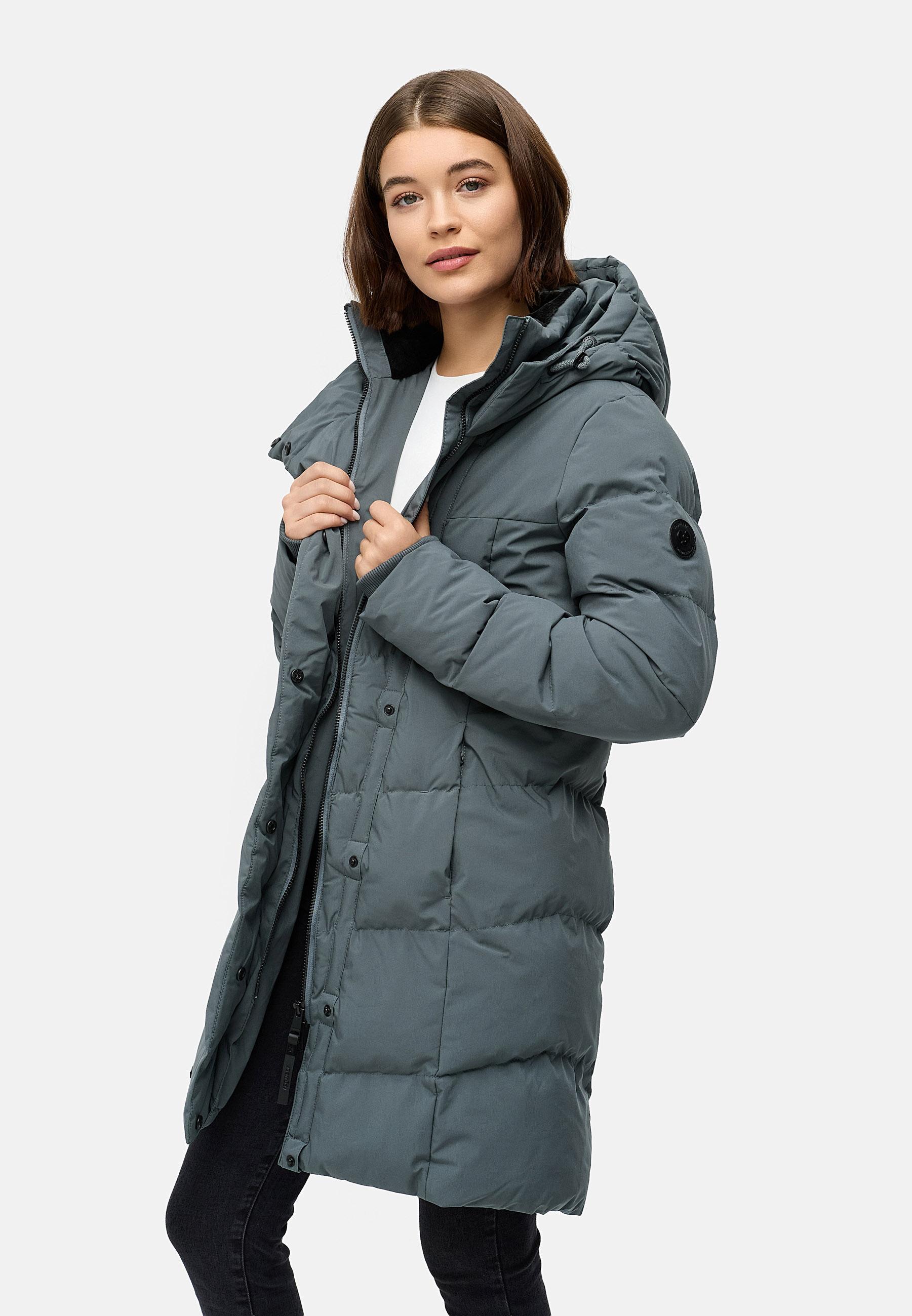 Wasserdichter Steppmantel "Pavla Soft YOUMODO" Grey