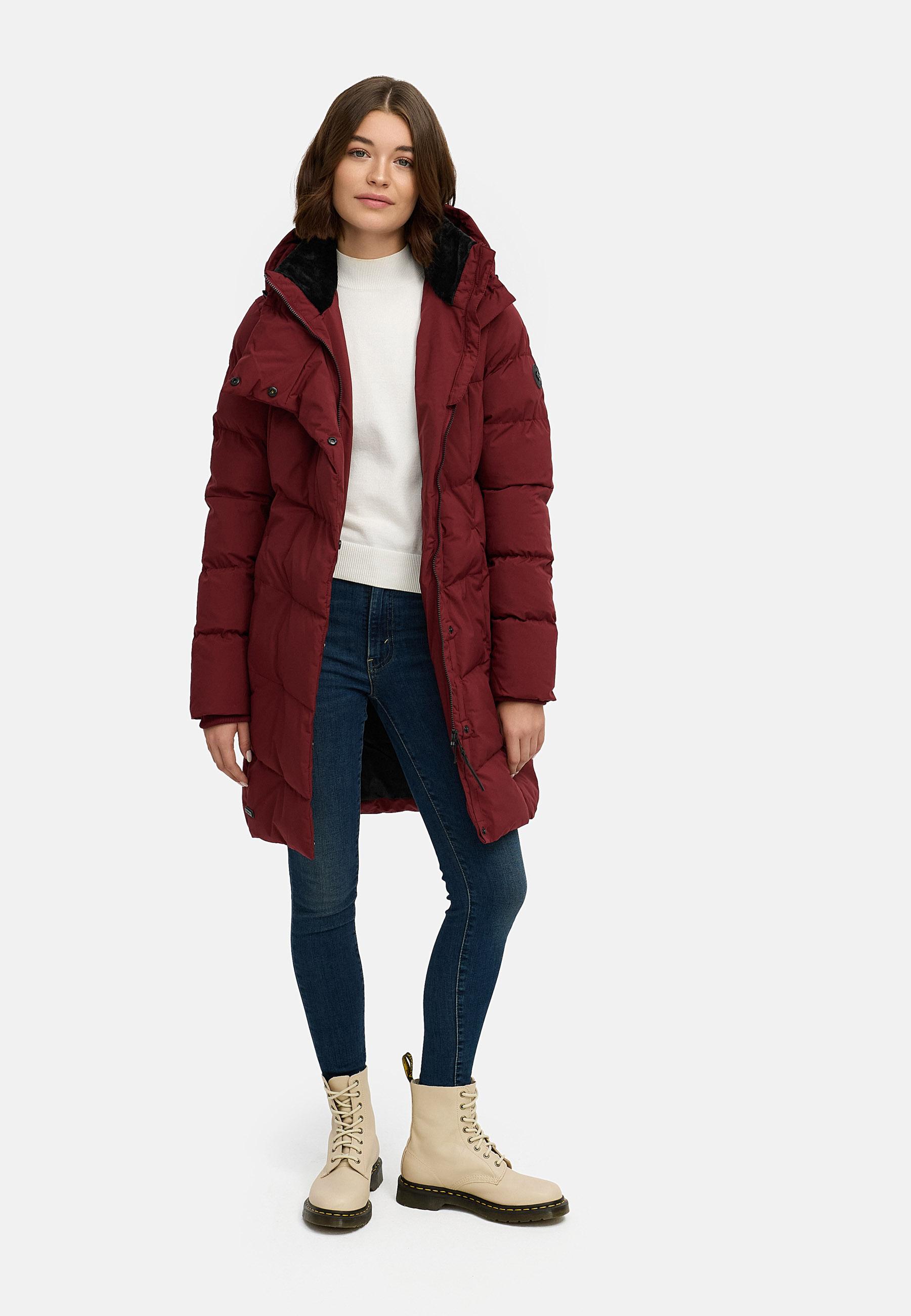 Wasserdichter Steppmantel "Pavla Soft YOUMODO" Wine Red