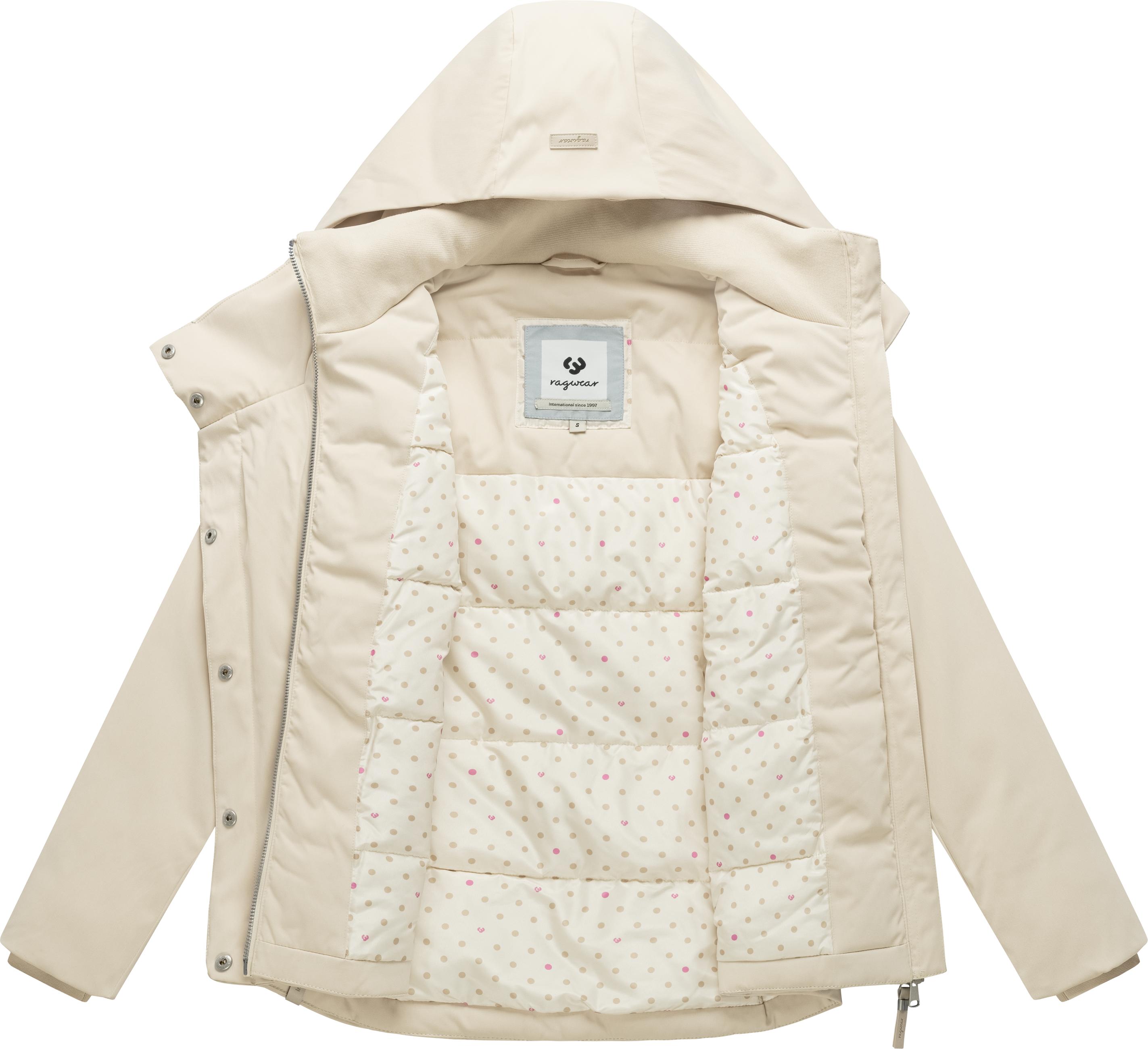Warme Winter Jacke mit "Pavleen Short Y" Ecru