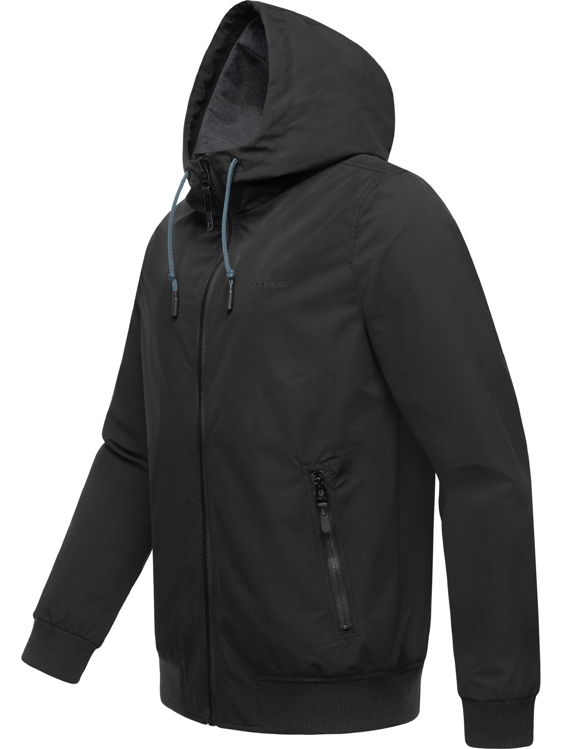 Übergangsjacke Outdoorjacke mit Kapuze Perci Black