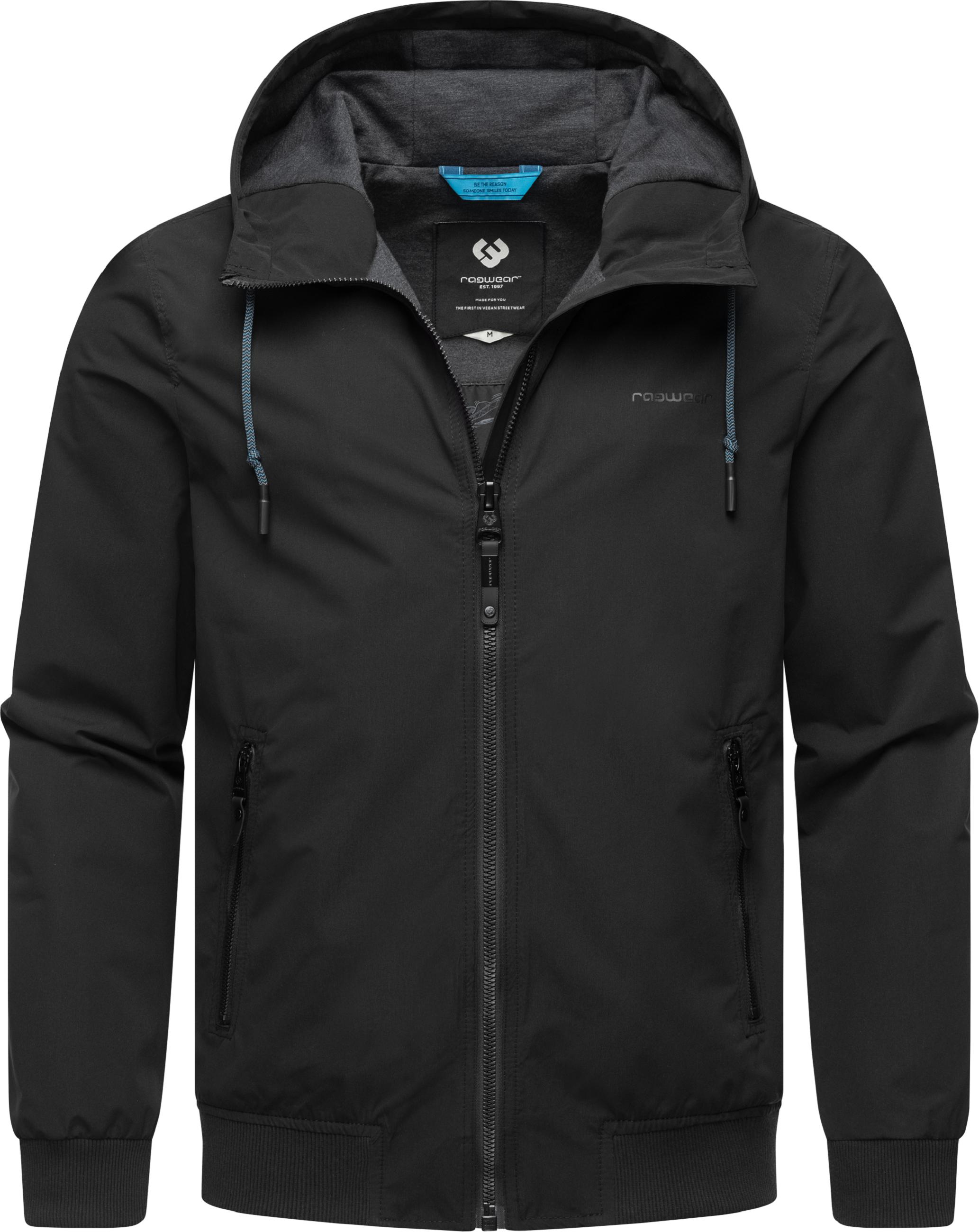 Übergangsjacke Outdoorjacke mit Kapuze Perci Black