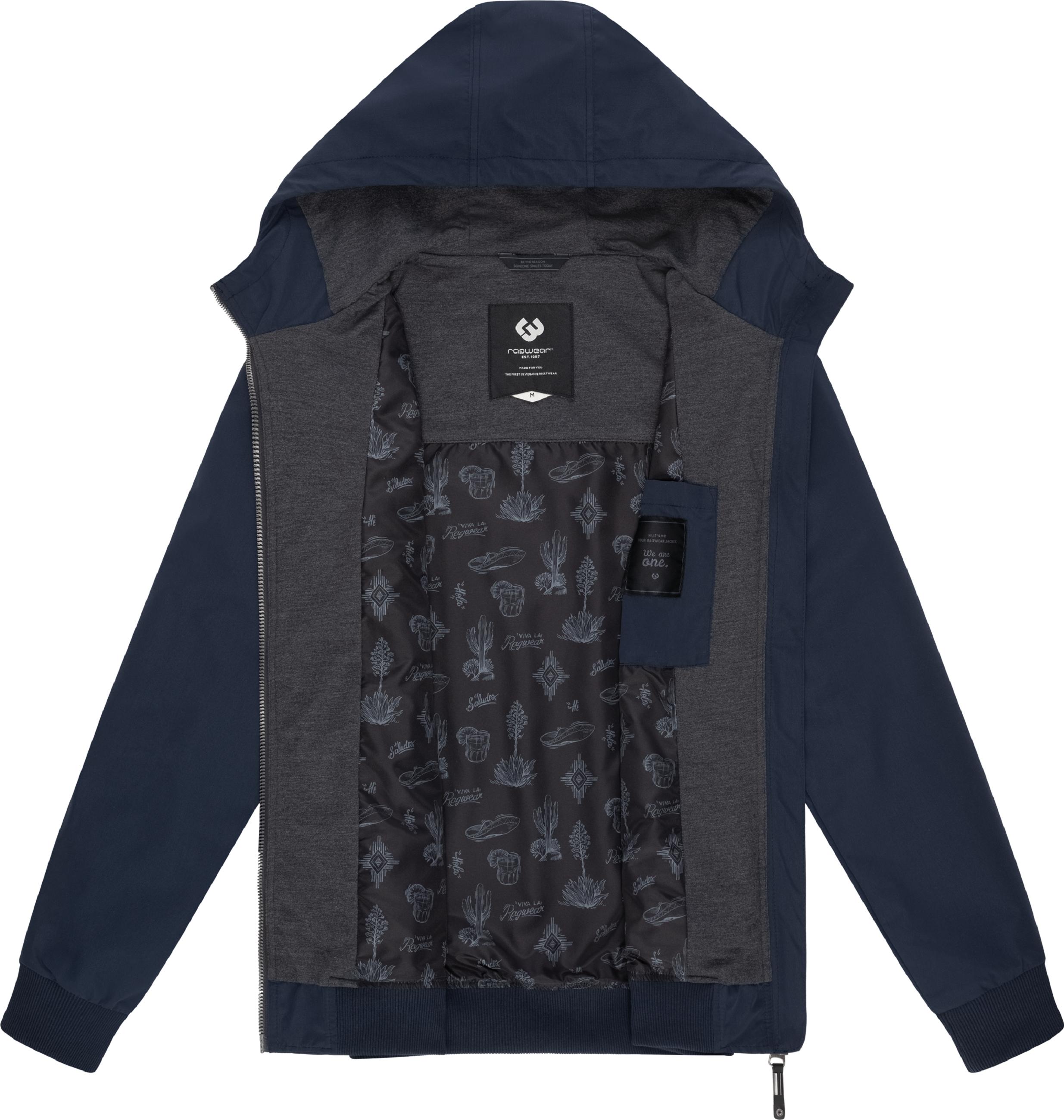 Übergangsjacke Outdoorjacke mit Kapuze Perci Navy