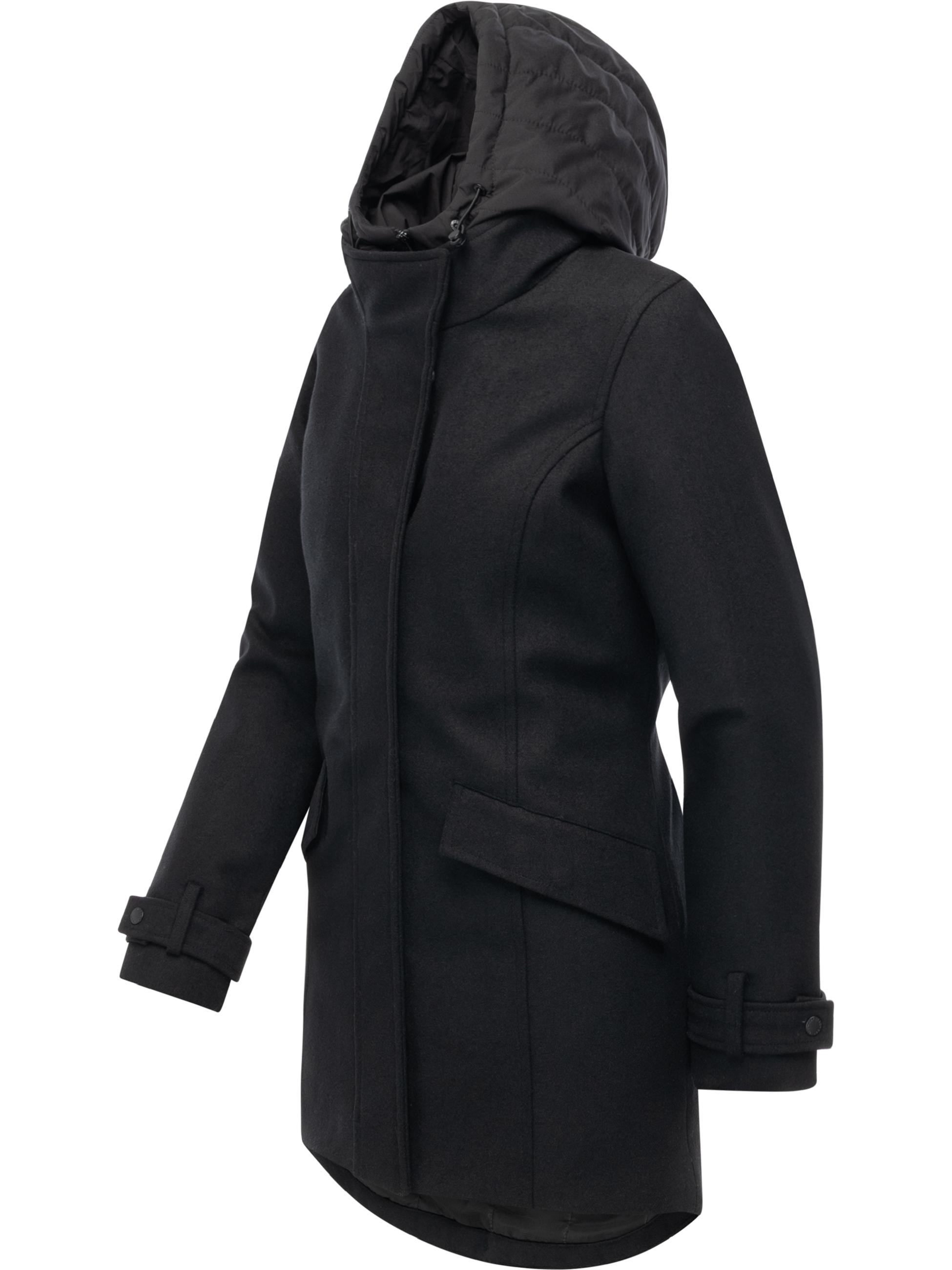 Winterparka in Wollmantel-Optik "Petuja Felt YOUMODO" Black