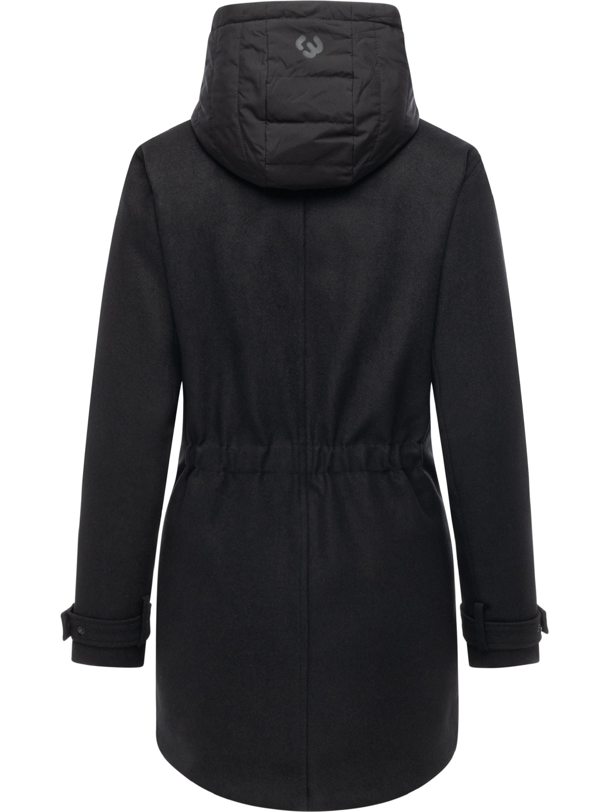 Winterparka in Wollmantel-Optik "Petuja Felt YOUMODO" Black