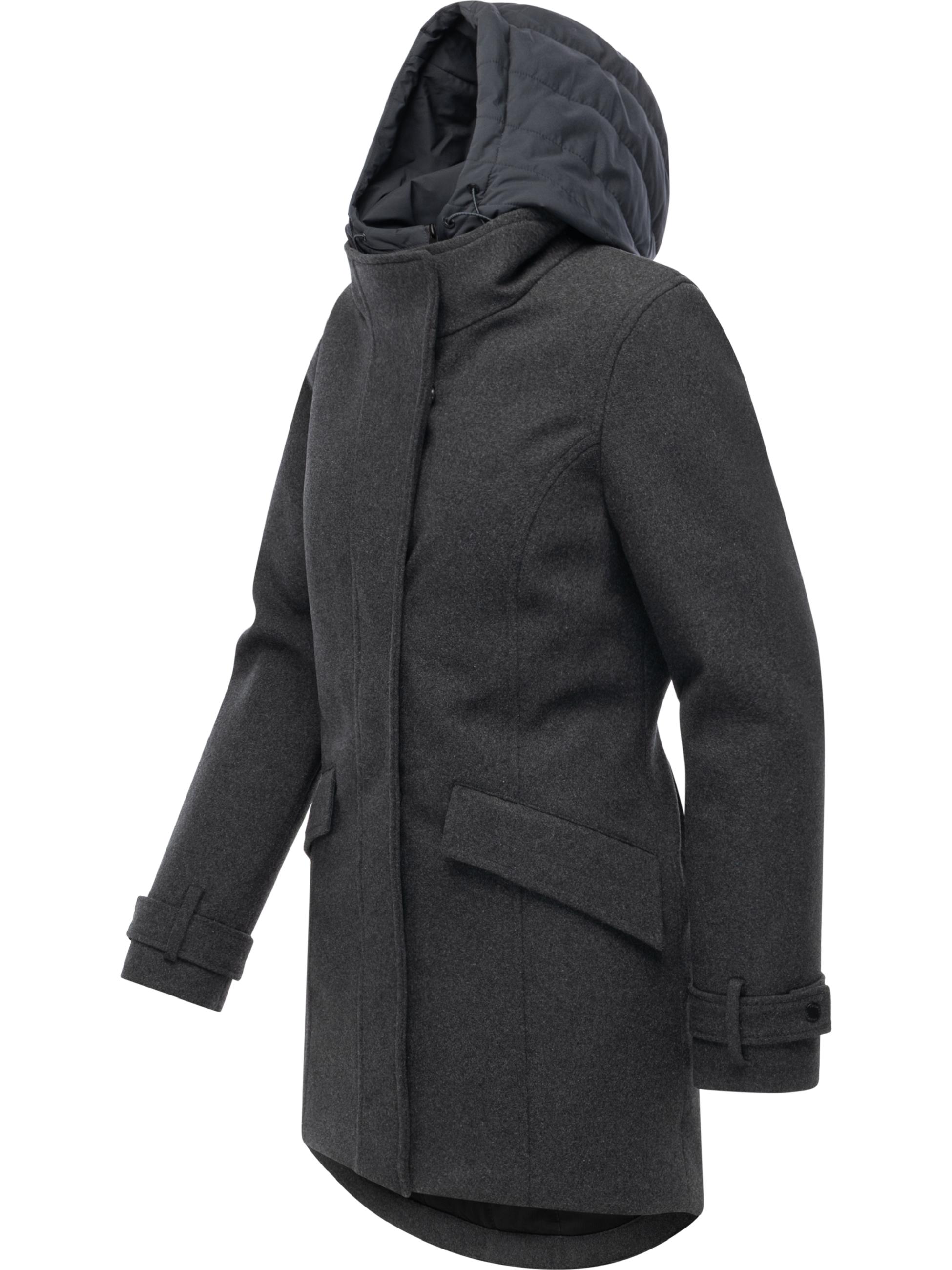 Winterparka in Wollmantel-Optik "Petuja Felt YOUMODO" Dark Grey