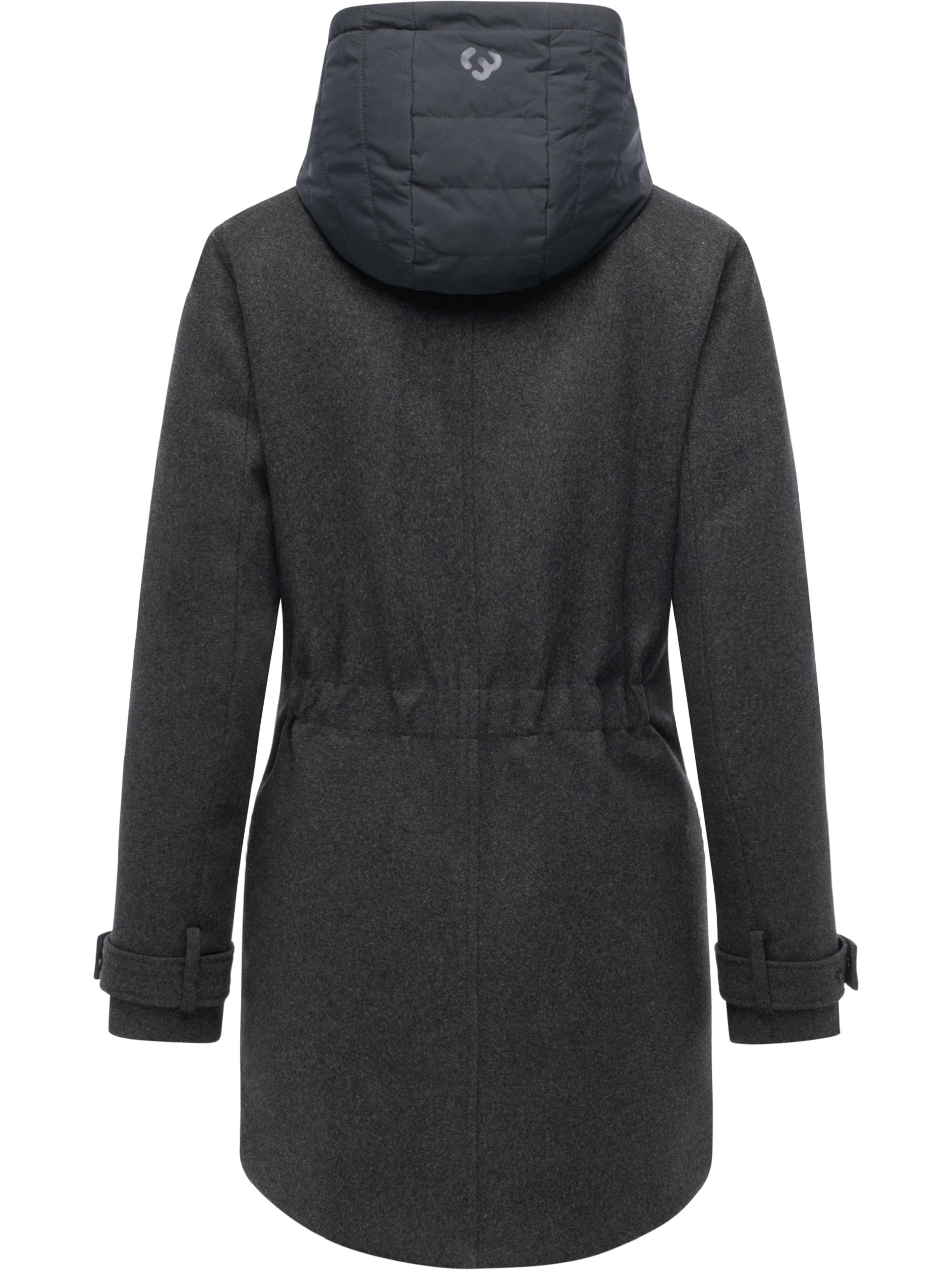 Winterparka in Wollmantel-Optik "Petuja Felt YOUMODO" Dark Grey