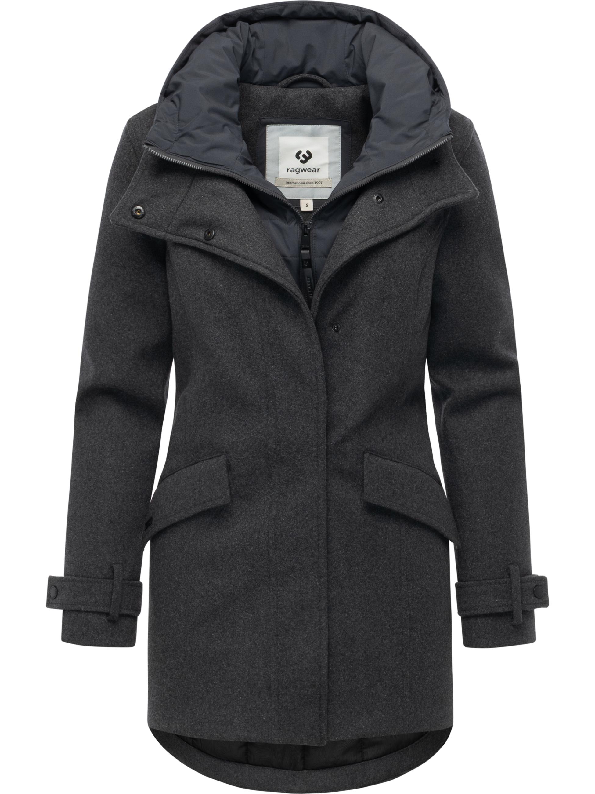 Winterparka in Wollmantel-Optik "Petuja Felt YOUMODO" Dark Grey