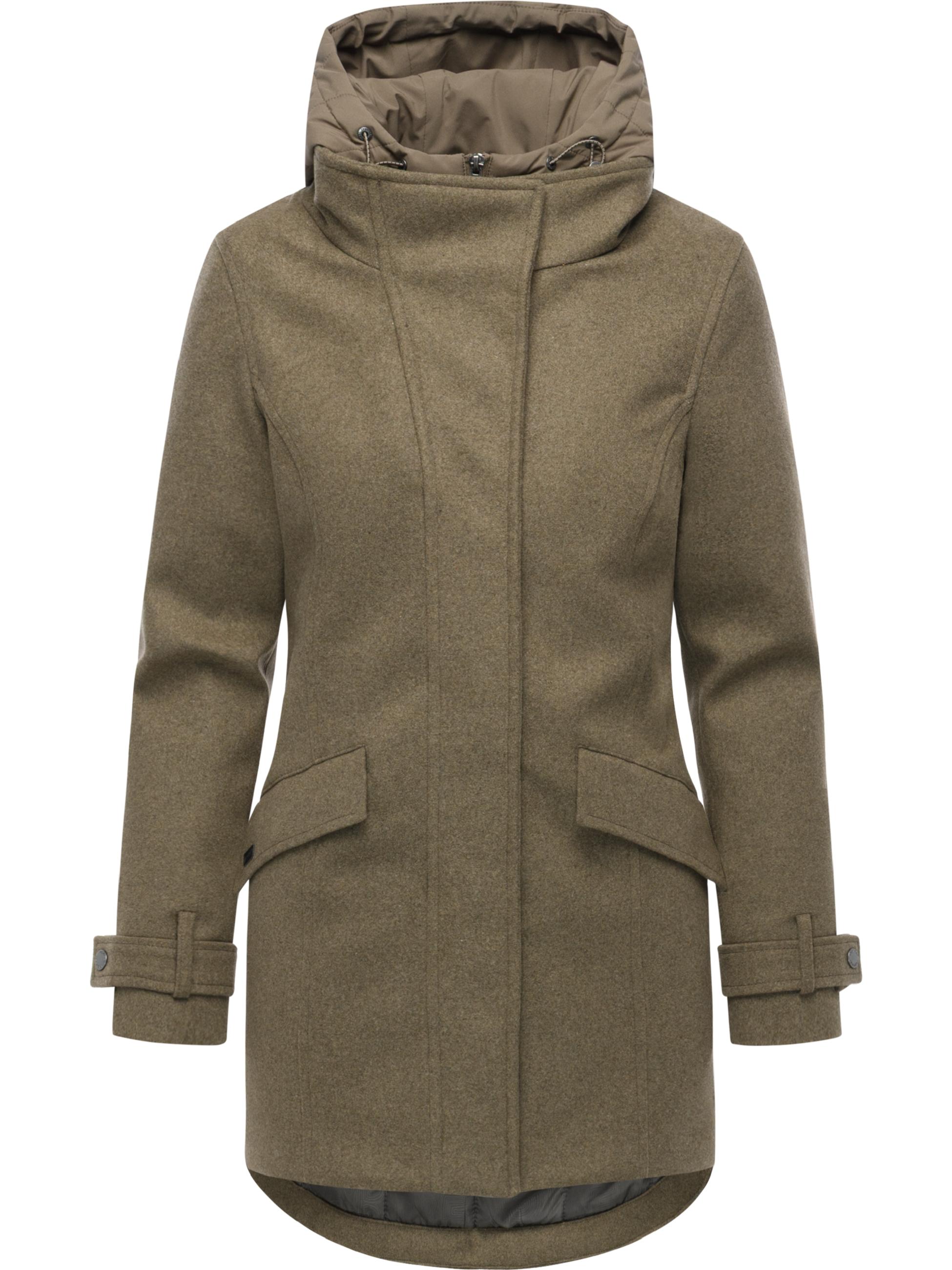 Winterparka in Wollmantel-Optik 