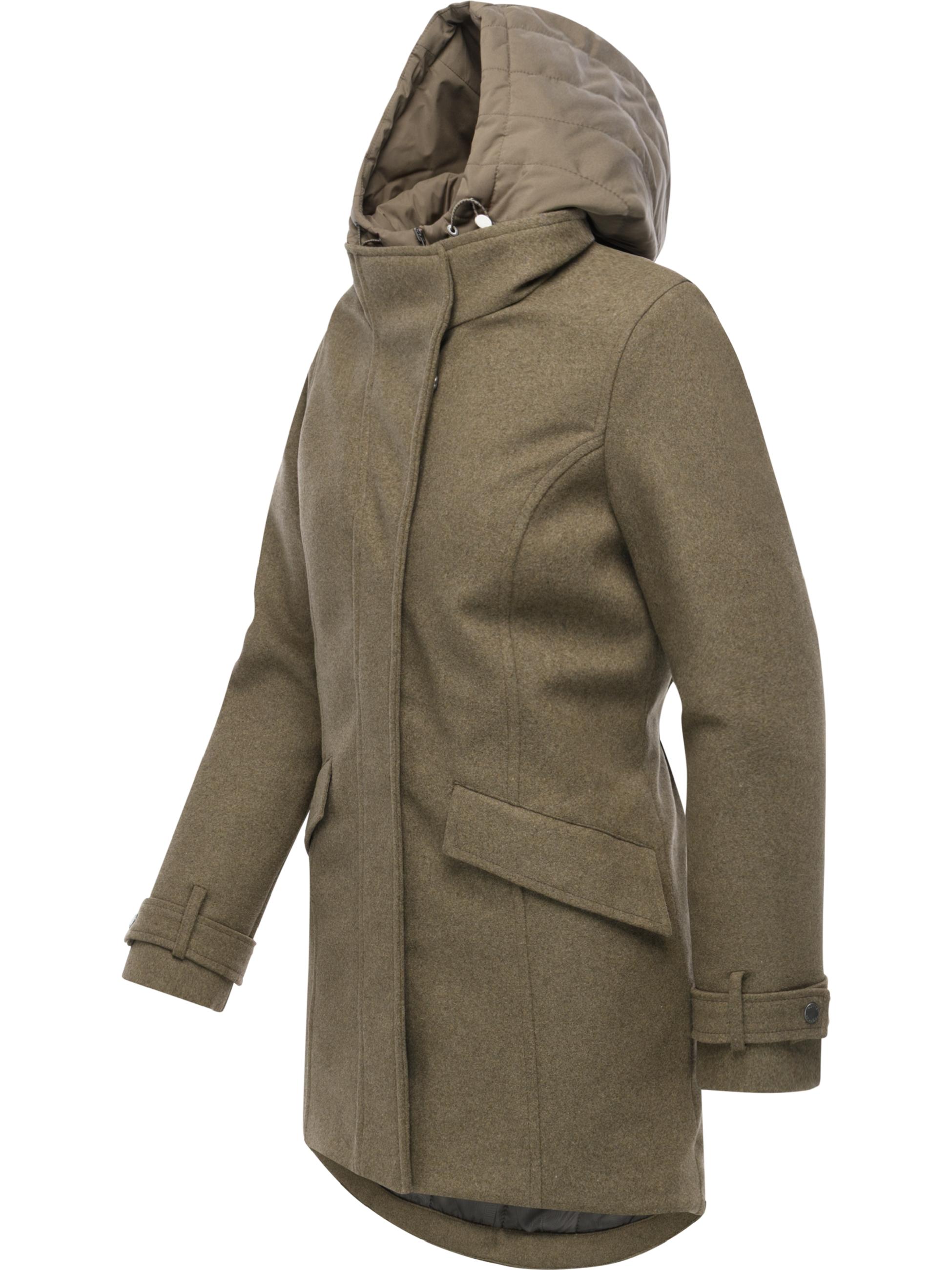 Winterparka in Wollmantel-Optik "Petuja Felt YOUMODO" Mocca