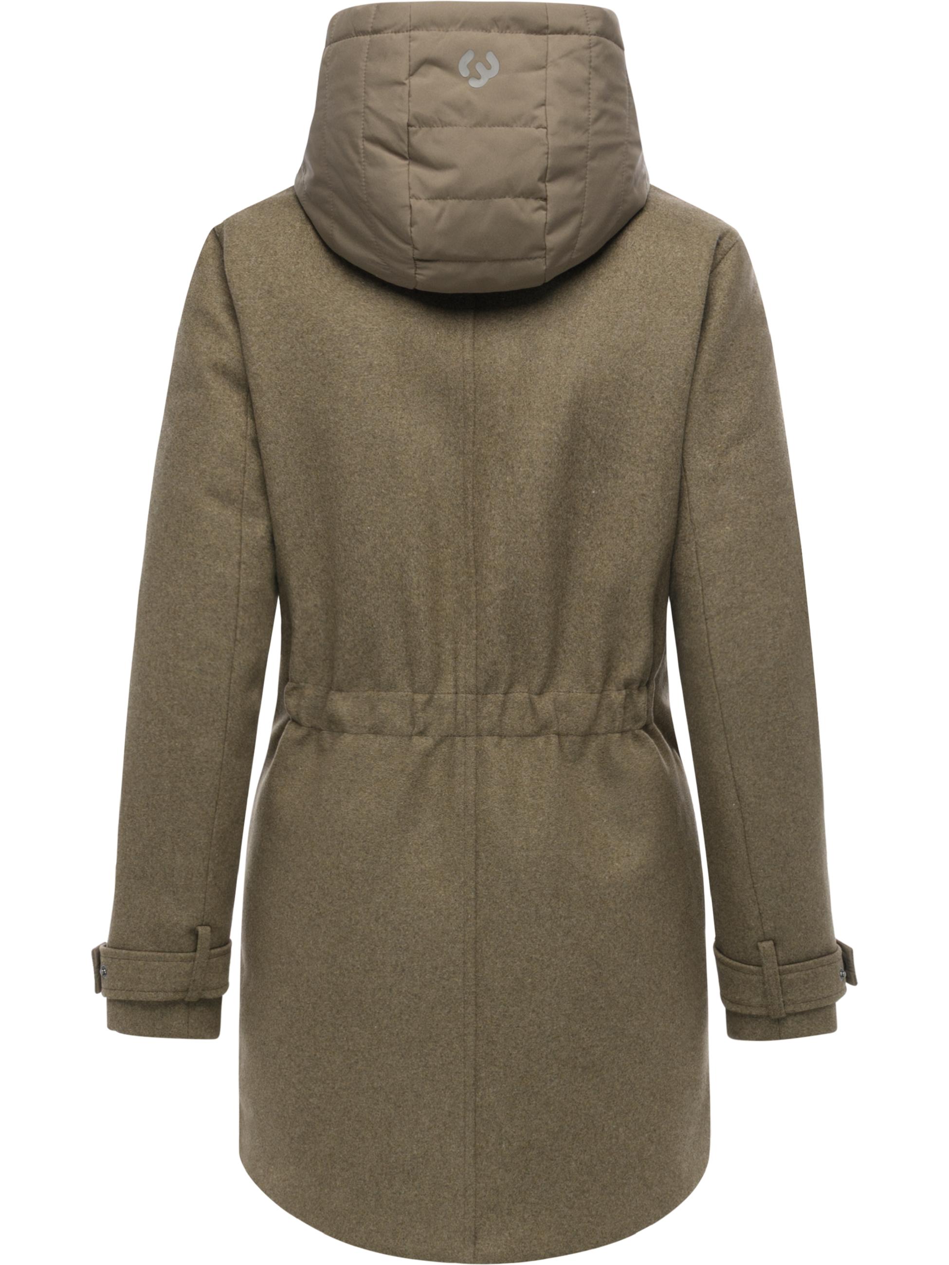 Winterparka in Wollmantel-Optik "Petuja Felt YOUMODO" Mocca