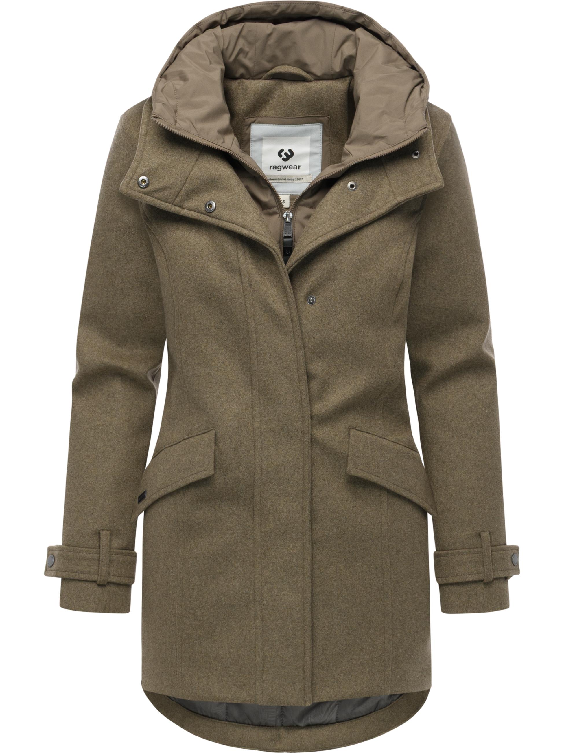 Winterparka in Wollmantel-Optik "Petuja Felt YOUMODO" Mocca