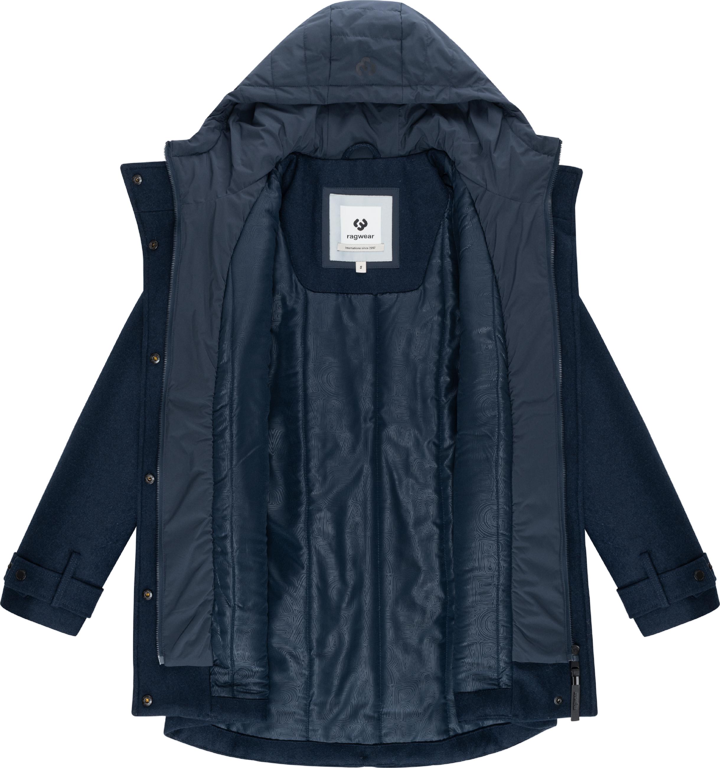 Winterparka in Wollmantel-Optik "Petuja Felt YOUMODO" Navy