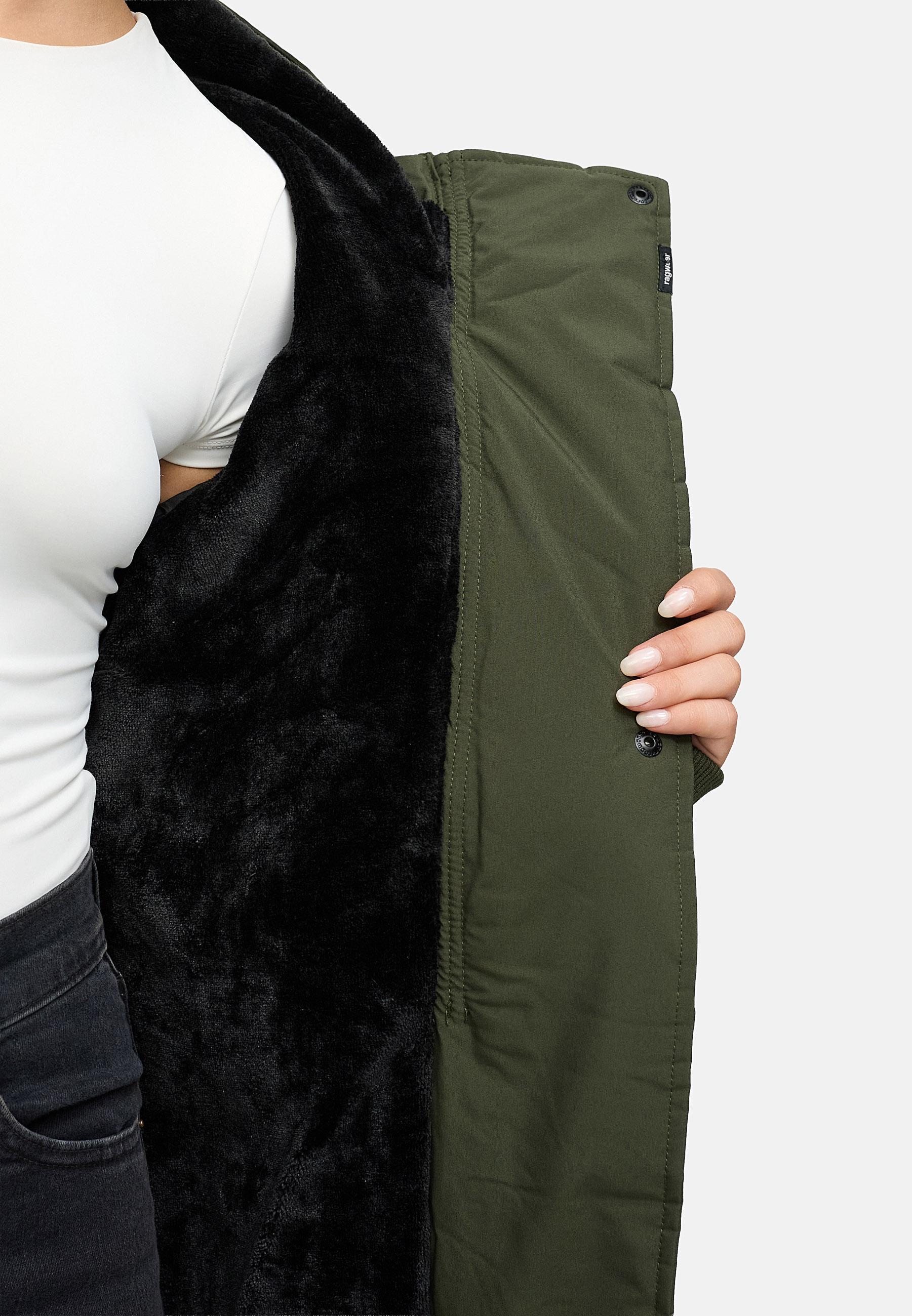 Wasserdichter Kurzmantel mit Kapuze "Pevilla YOUMODO" Dark Olive