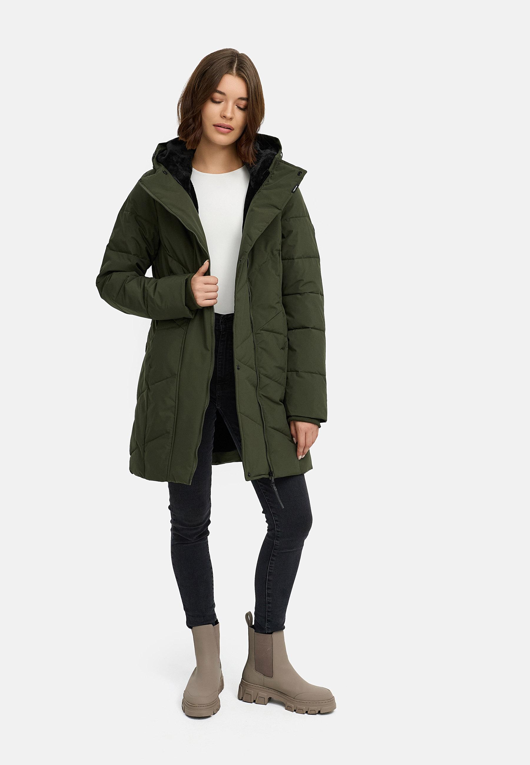 Wasserdichter Kurzmantel mit Kapuze "Pevilla YOUMODO" Dark Olive