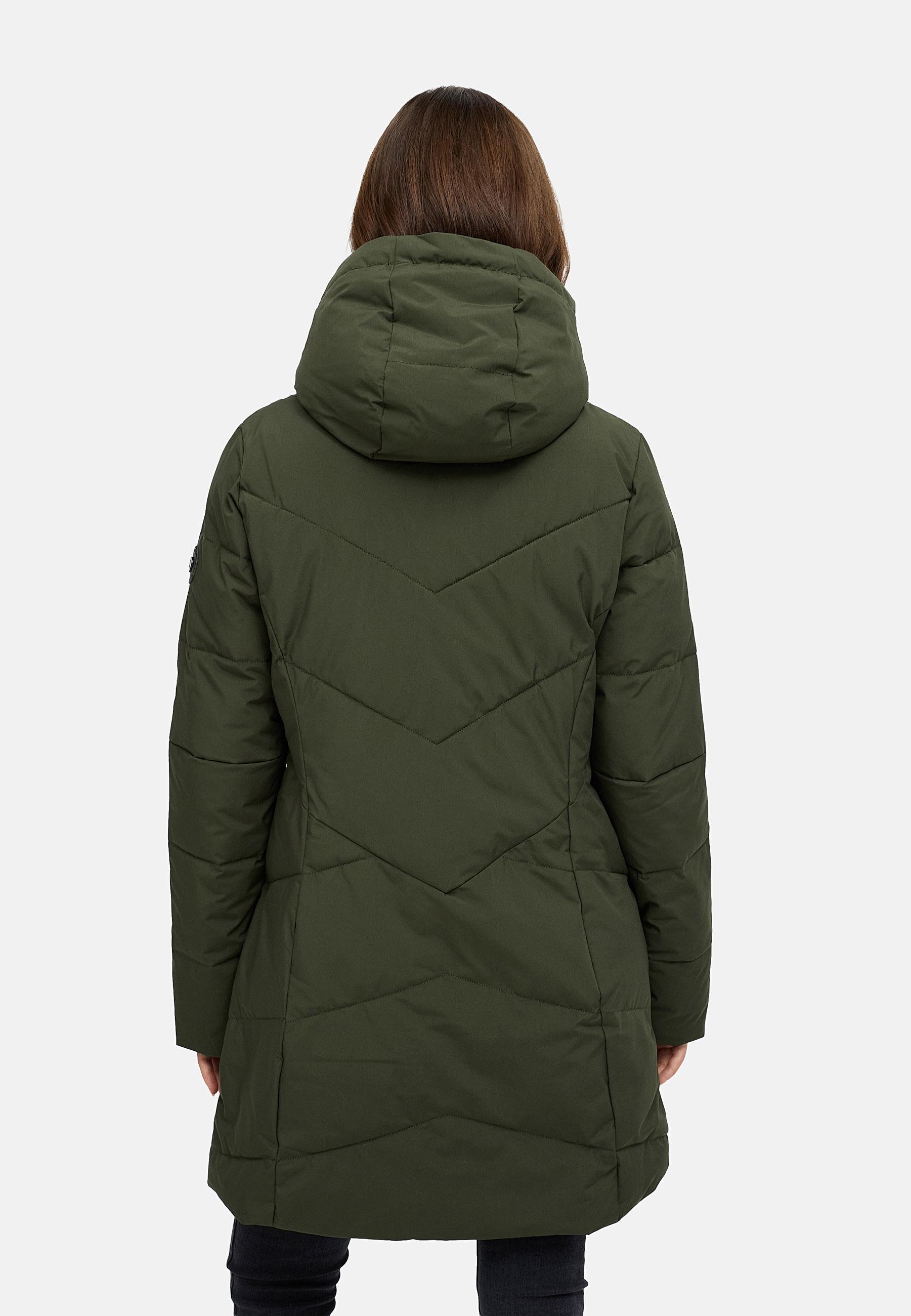 Wasserdichter Kurzmantel mit Kapuze "Pevilla YOUMODO" Dark Olive