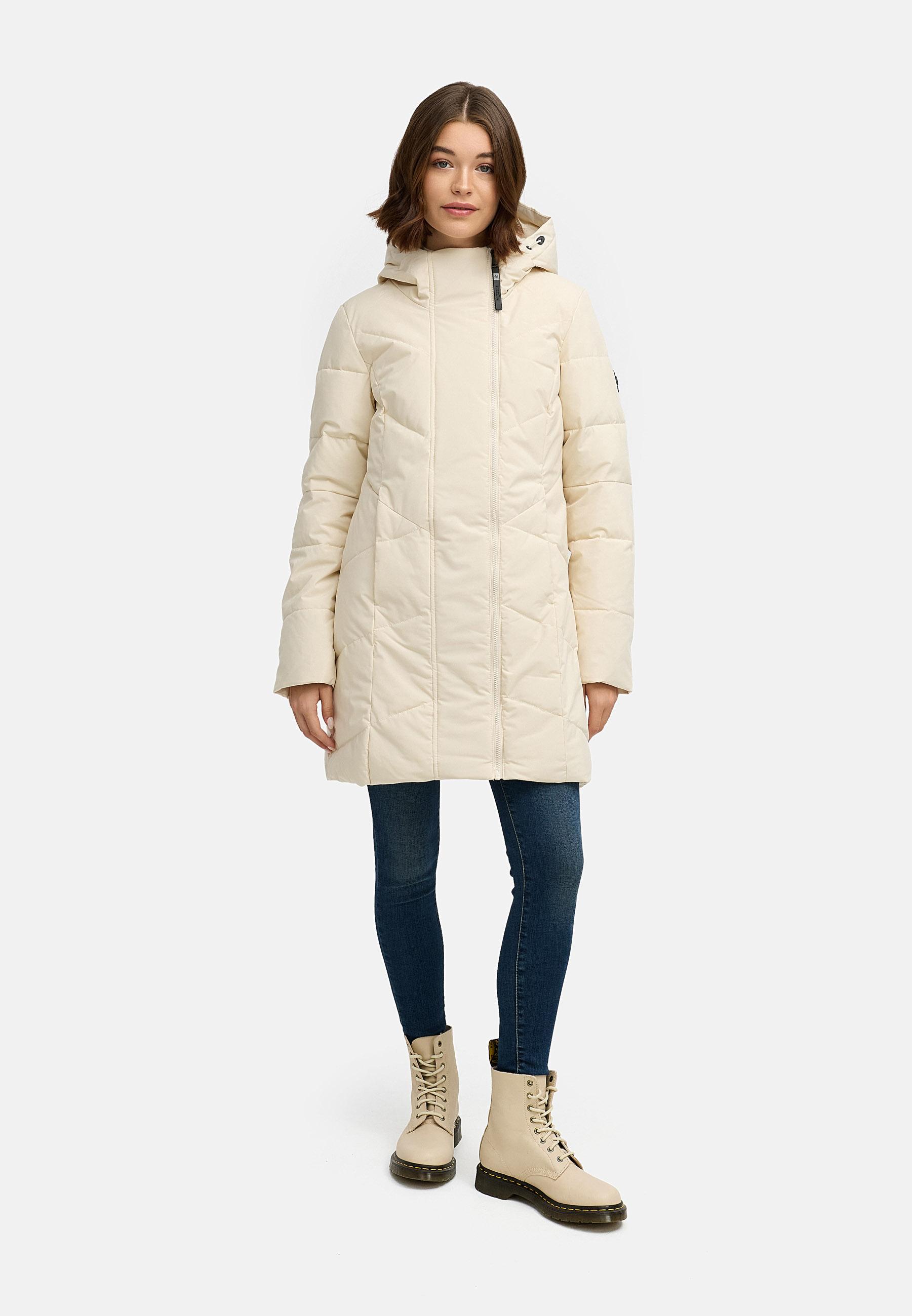 Wasserdichter Kurzmantel mit Kapuze "Pevilla YOUMODO" Ecru