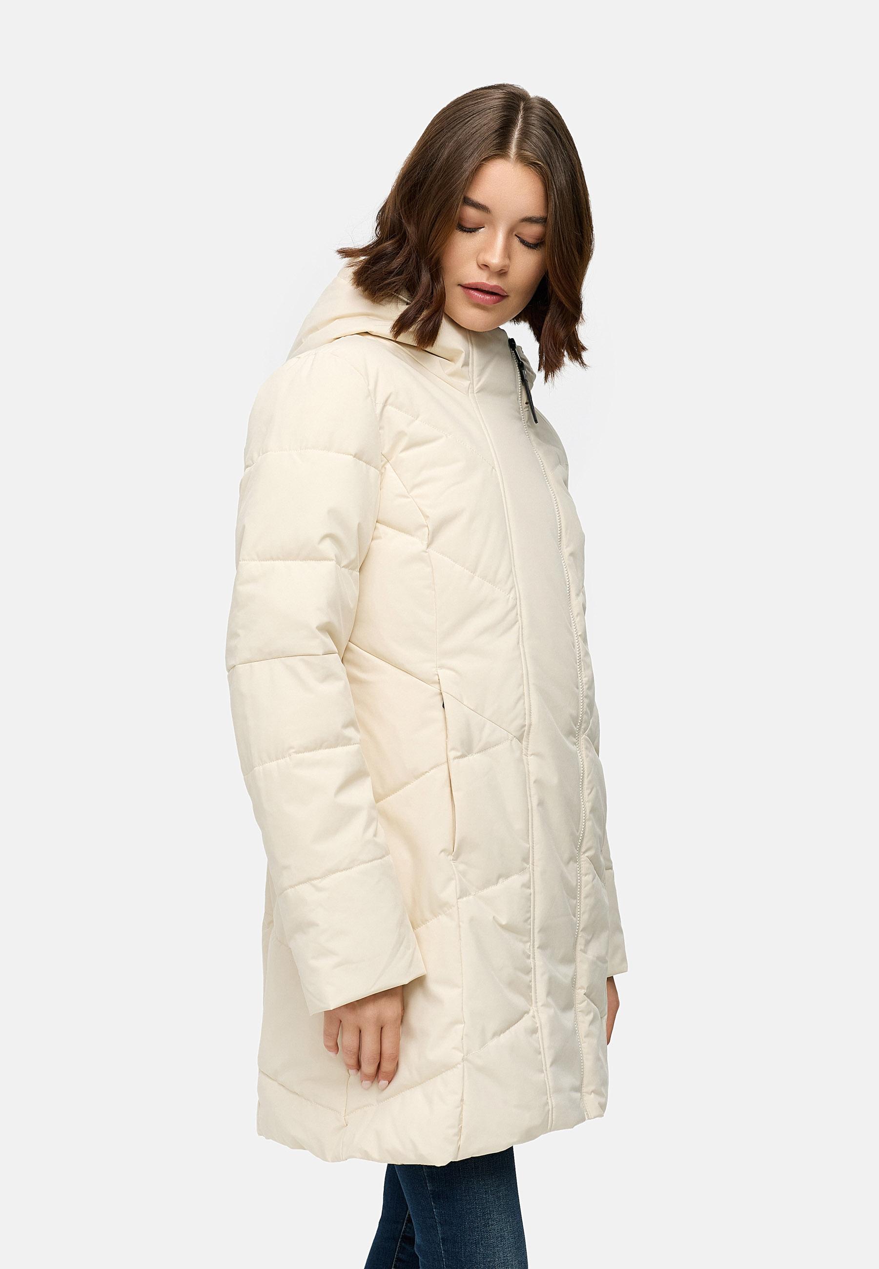 Wasserdichter Kurzmantel mit Kapuze "Pevilla YOUMODO" Ecru