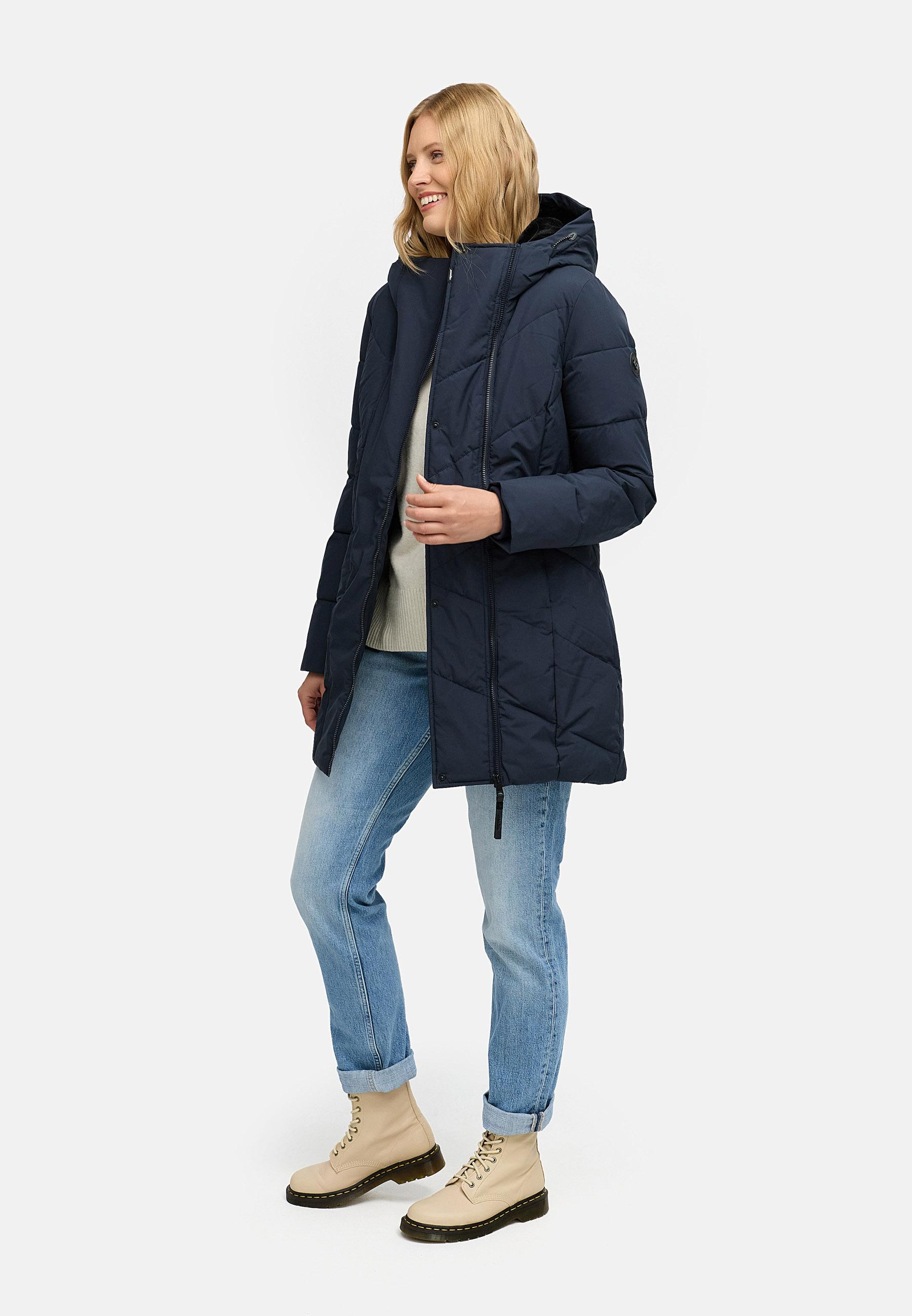 Wasserdichter Kurzmantel mit Kapuze "Pevilla YOUMODO" Navy