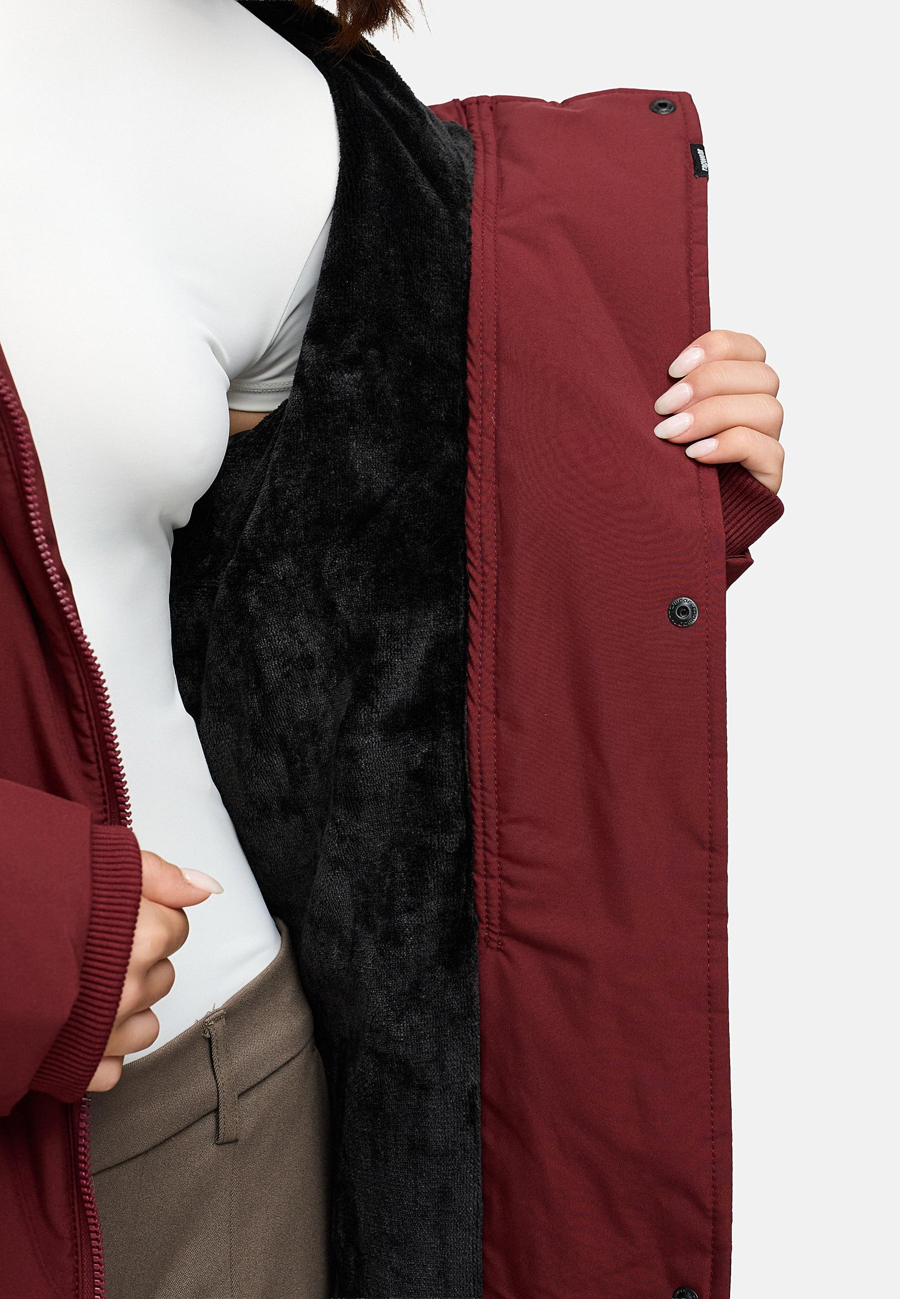 Wasserdichter Kurzmantel mit Kapuze "Pevilla YOUMODO" Wine Red