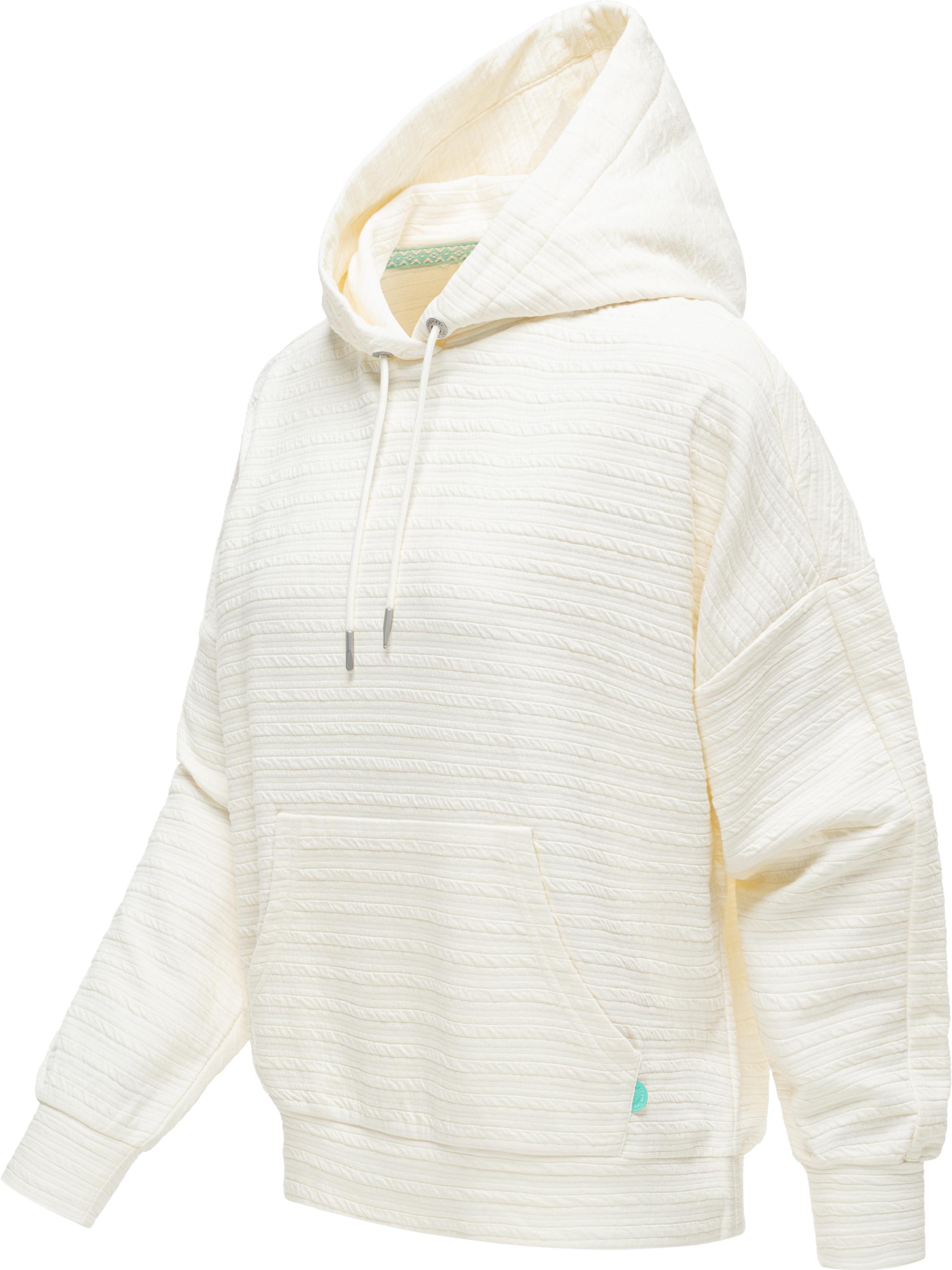 Leichter Hoodie mit verstellbarer Kapuze "Pirita Crepe" Ivory