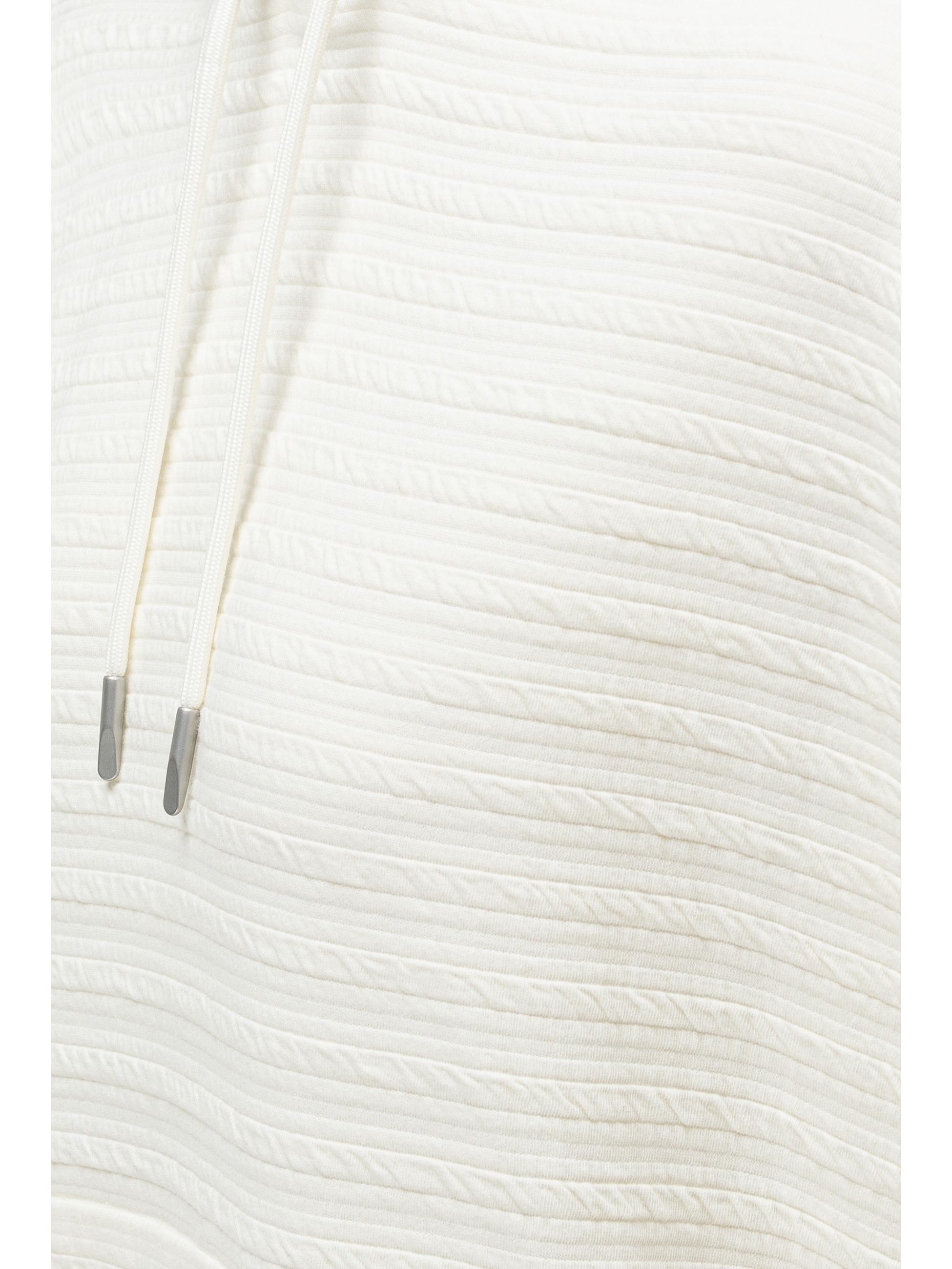 Leichter Hoodie mit verstellbarer Kapuze "Pirita Crepe" Ivory