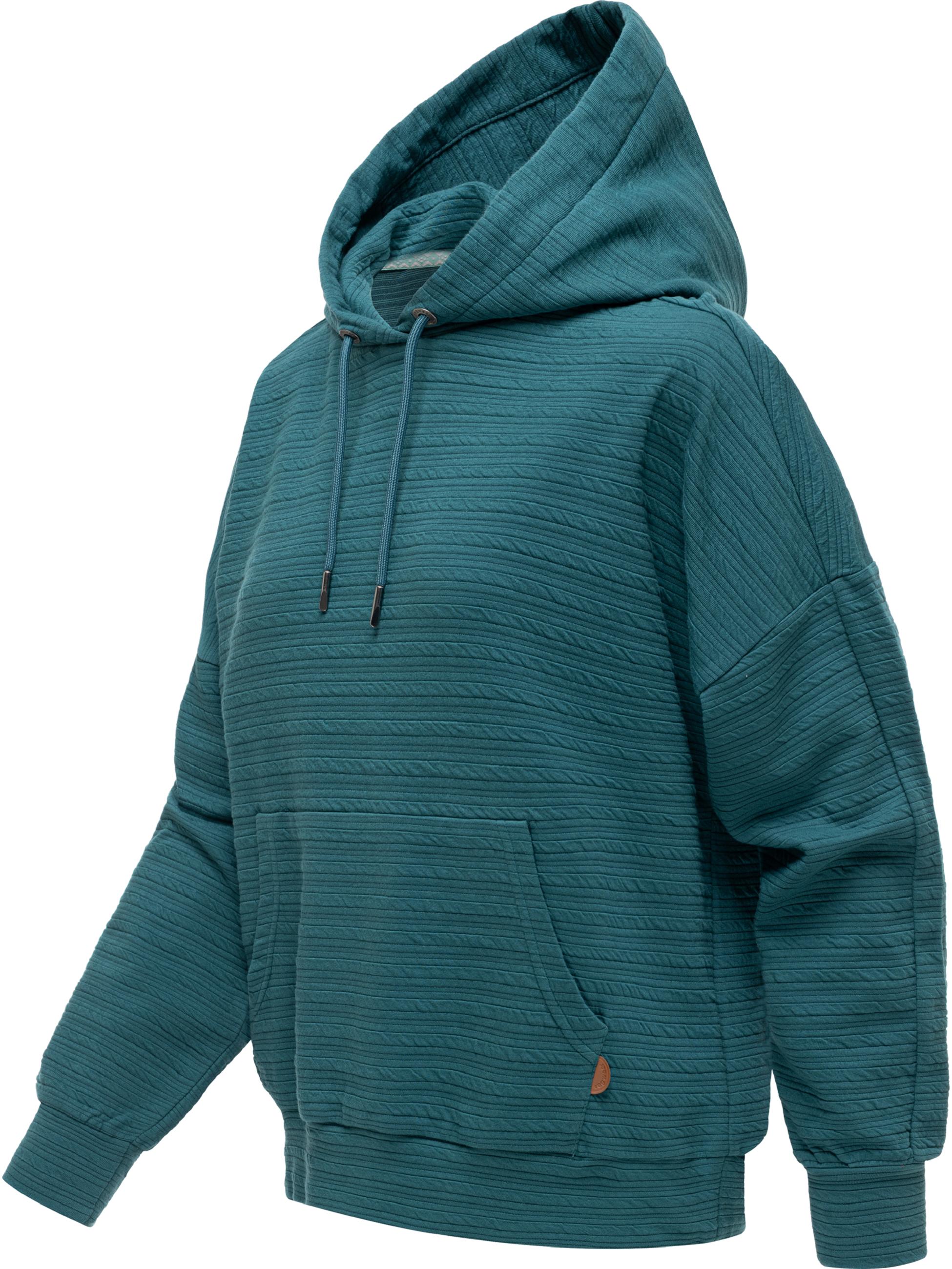 Leichter Hoodie mit verstellbarer Kapuze "Pirita Crepe" Ocean Green