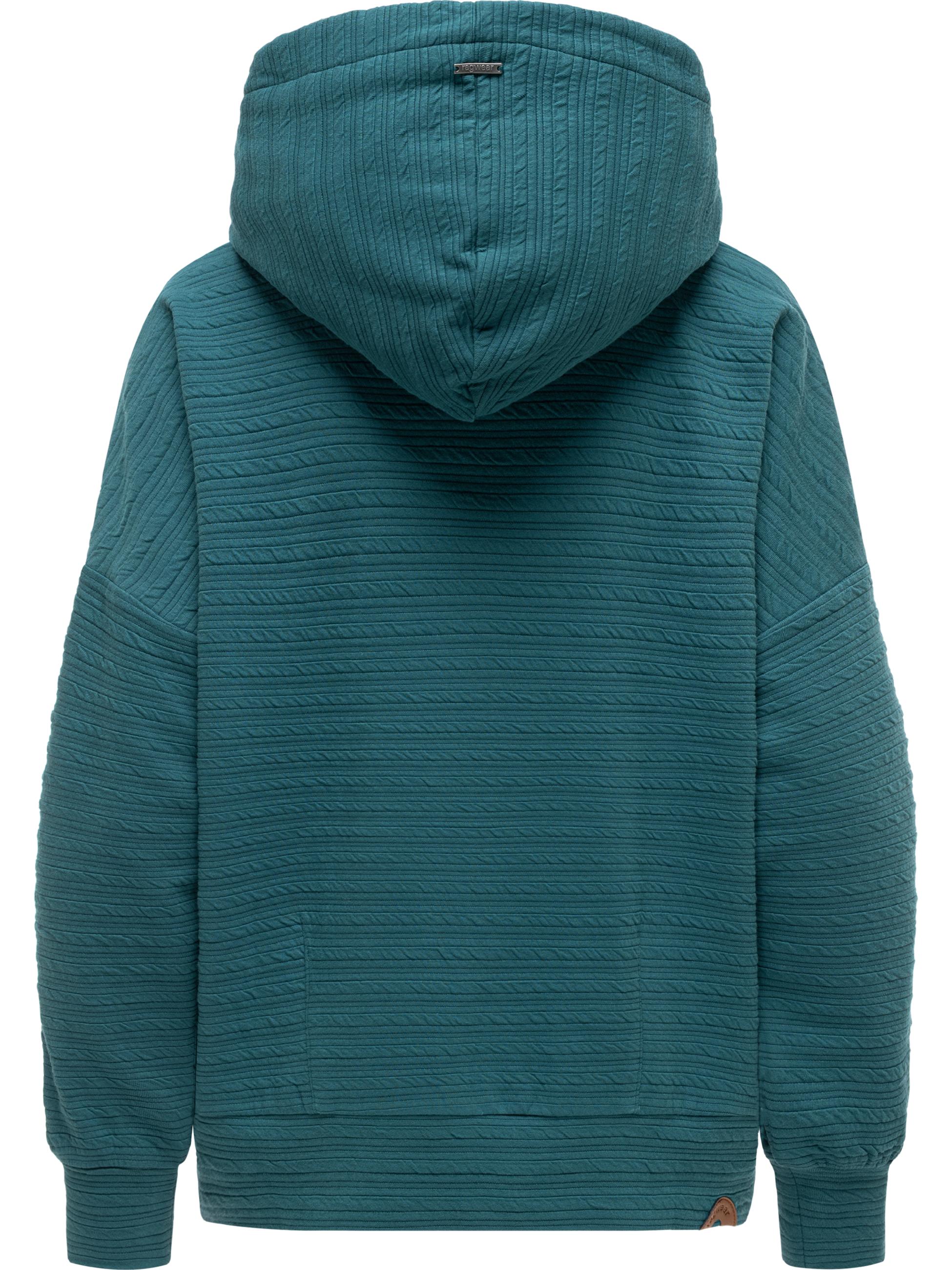 Leichter Hoodie mit verstellbarer Kapuze "Pirita Crepe" Ocean Green