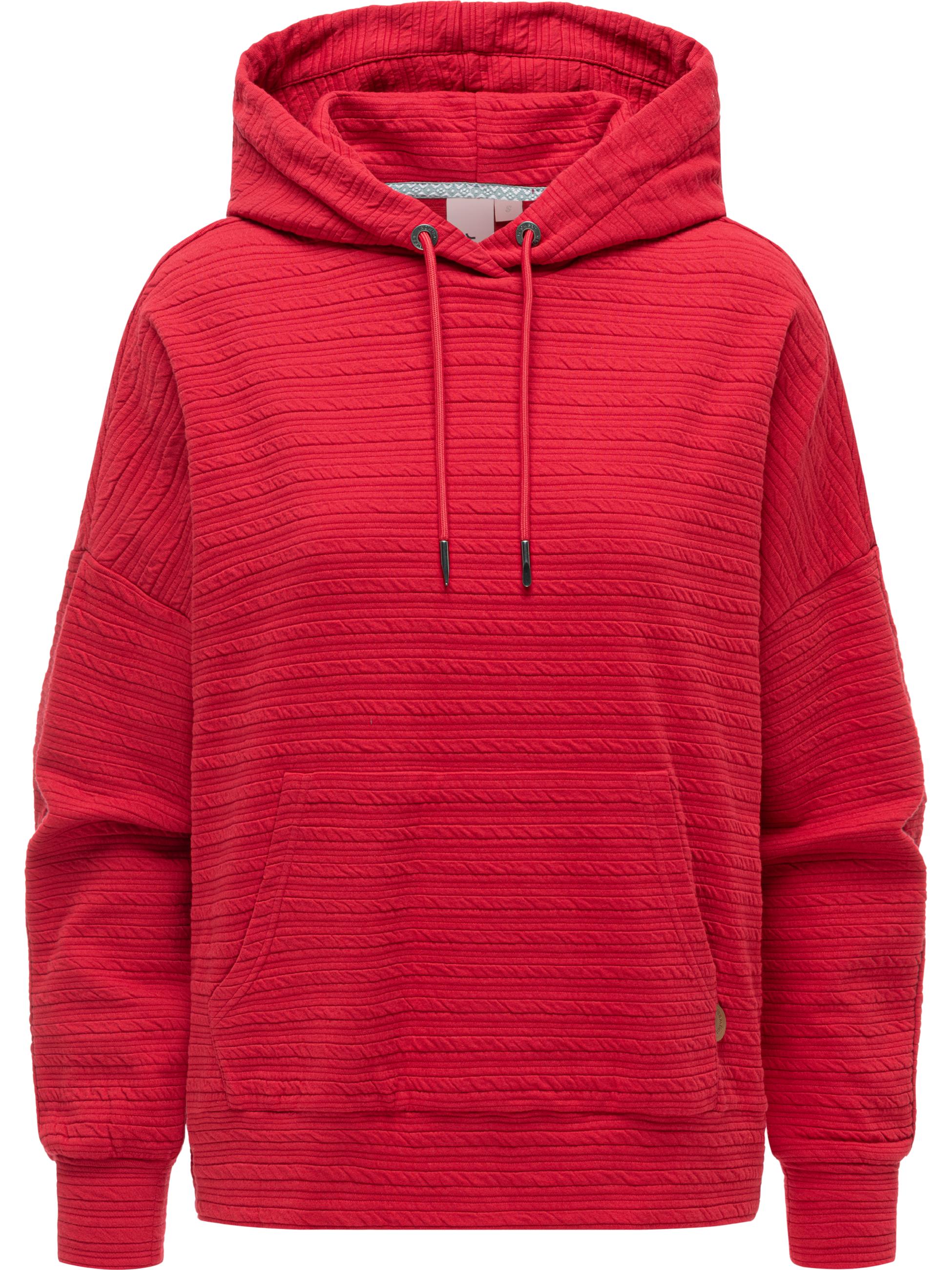 Leichter Hoodie mit verstellbarer Kapuze "Pirita Crepe" Red