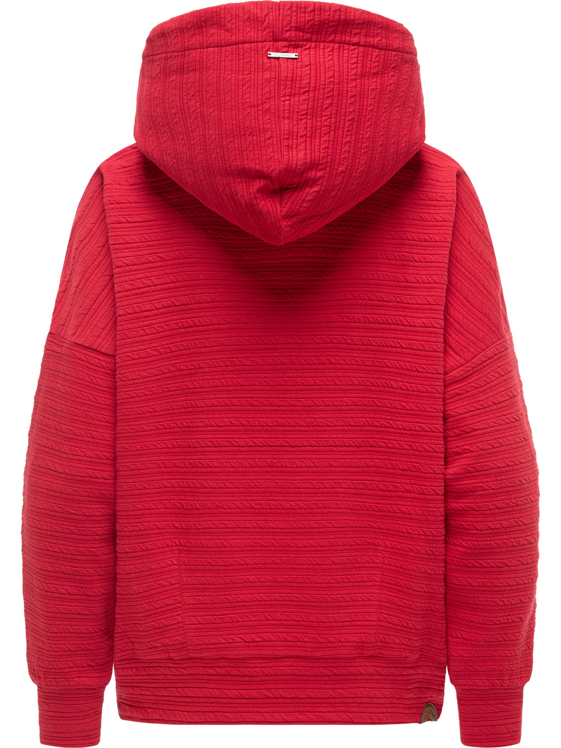 Leichter Hoodie mit verstellbarer Kapuze "Pirita Crepe" Red
