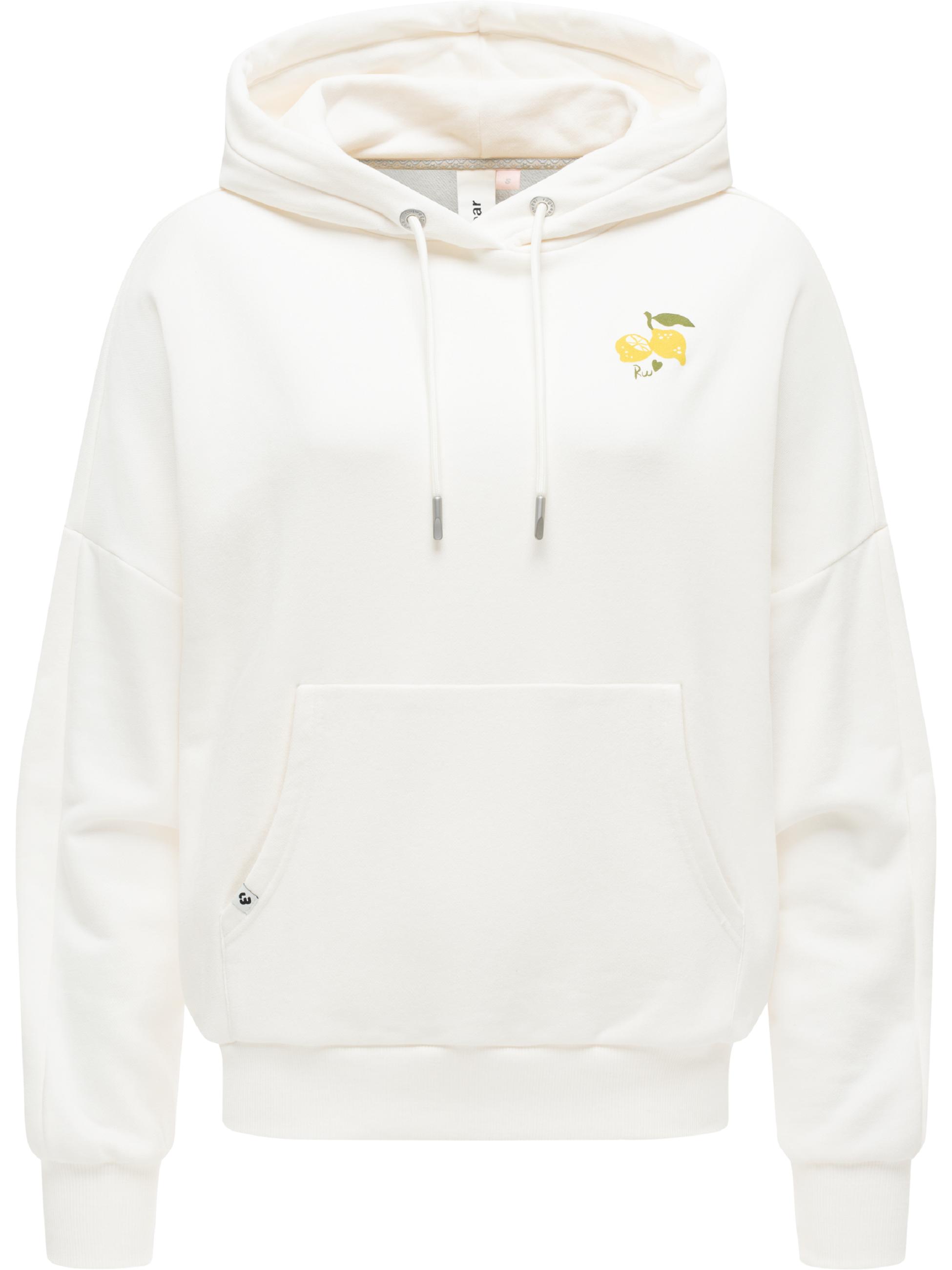 oversized Hoodie mit Print-Akzenten "Pirita PP" Ivory