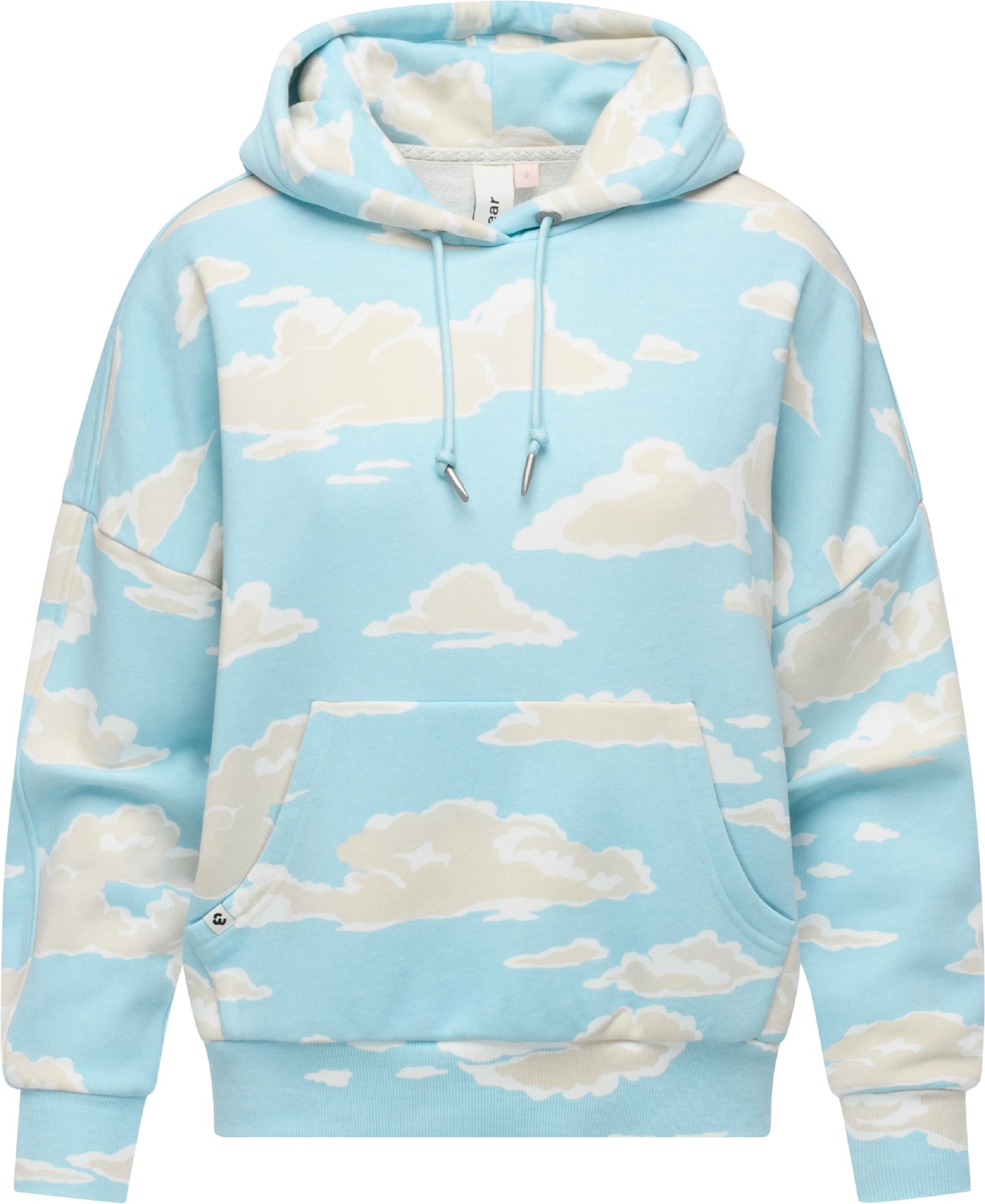 Hoodie mit verstellbarer Kapuze "Pirita Print" Cloud