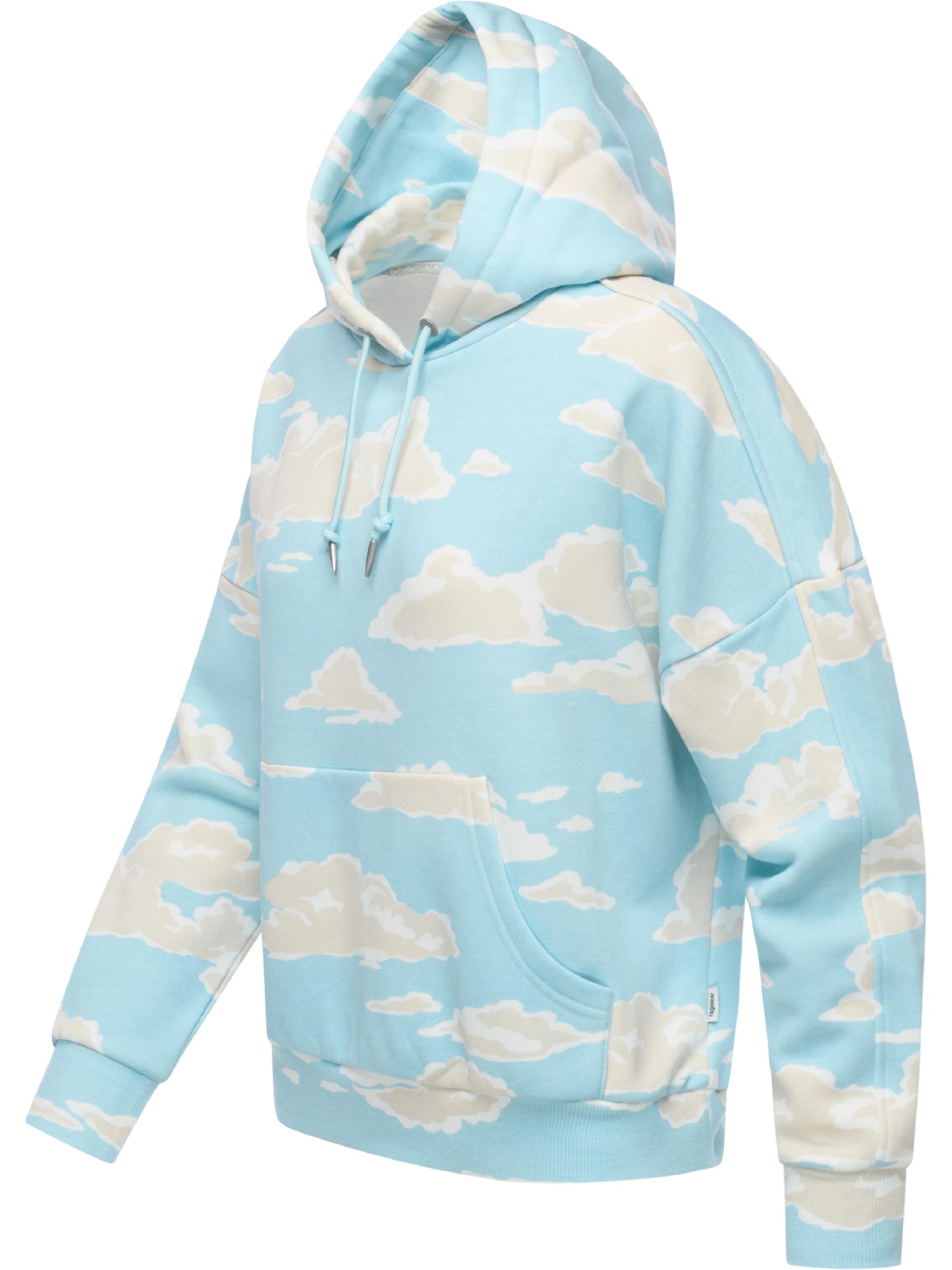 Hoodie mit verstellbarer Kapuze "Pirita Print" Cloud