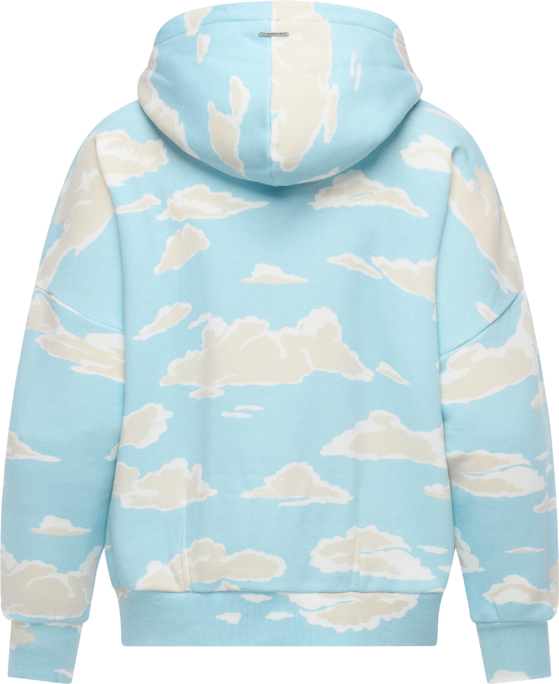 Hoodie mit verstellbarer Kapuze "Pirita Print" Cloud