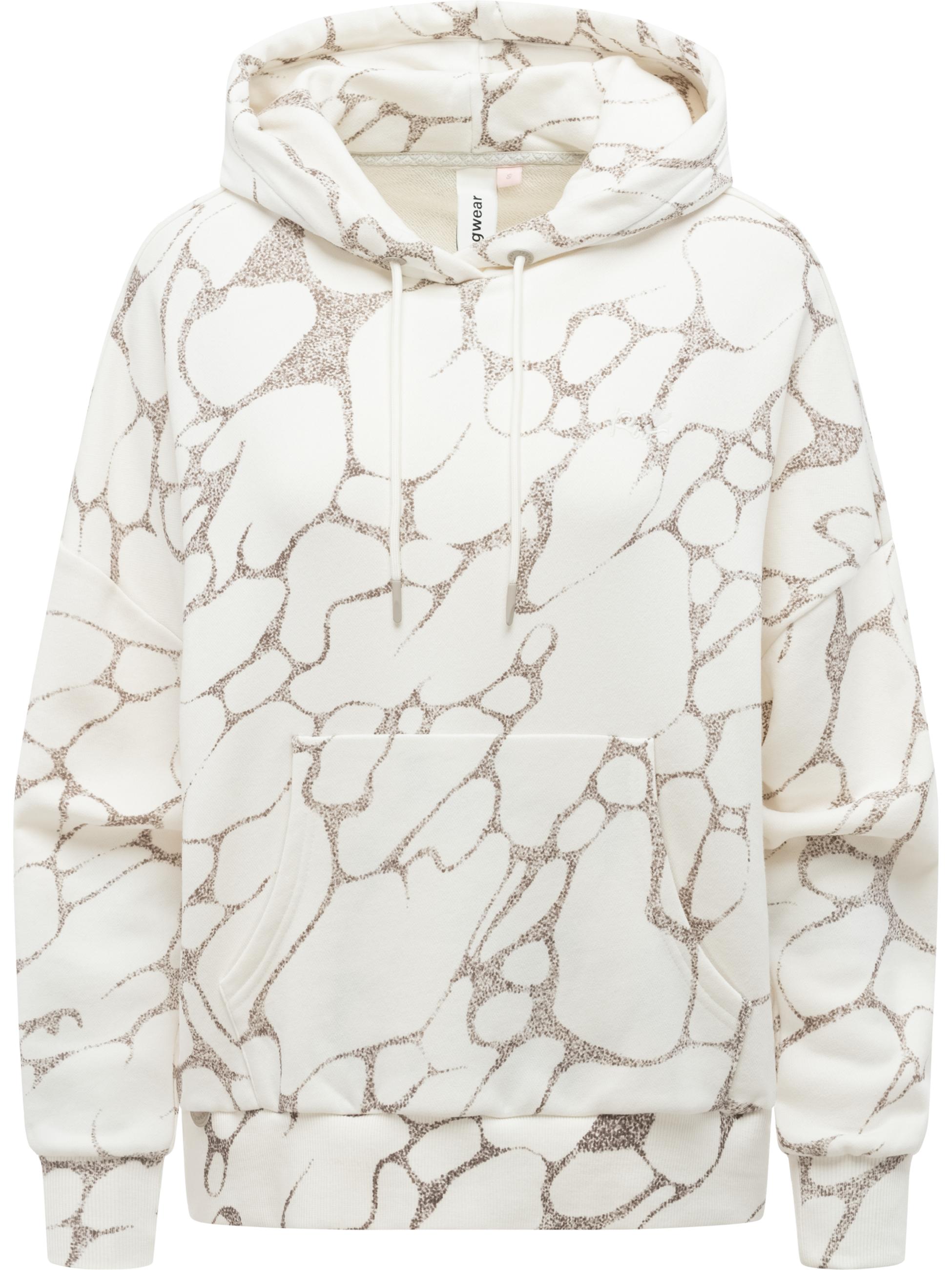 Hoodie mit verstellbarer Kapuze "Pirita Print" Ivory26