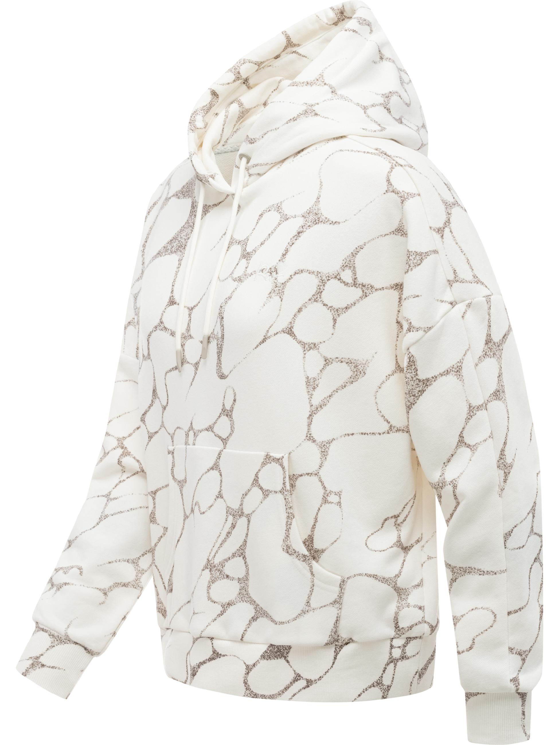 Hoodie mit verstellbarer Kapuze "Pirita Print" Ivory26